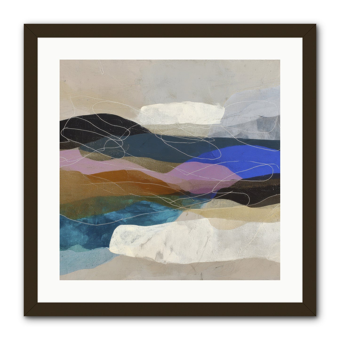 Hollow Tide -- Framed Print - Black 20x20