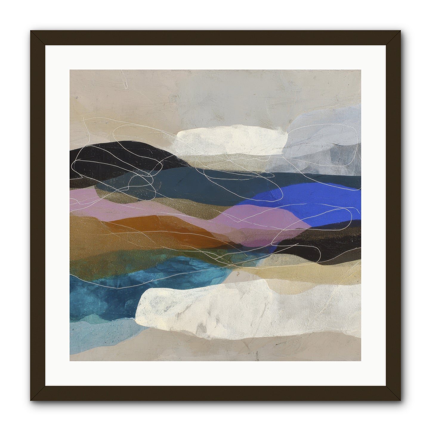 Hollow Tide -- Framed Print - Black 24x24