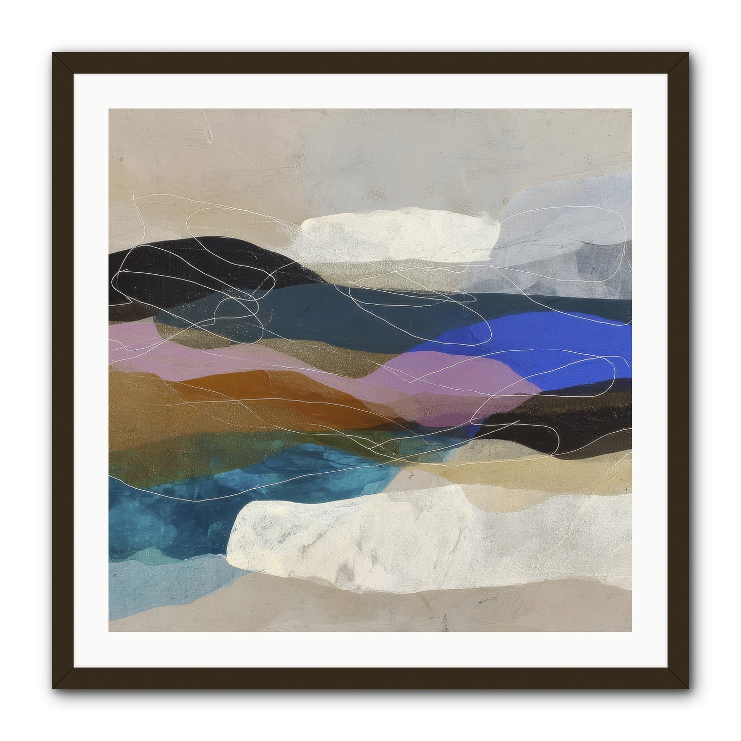 Hollow Tide -- Framed Print - Black 30x30