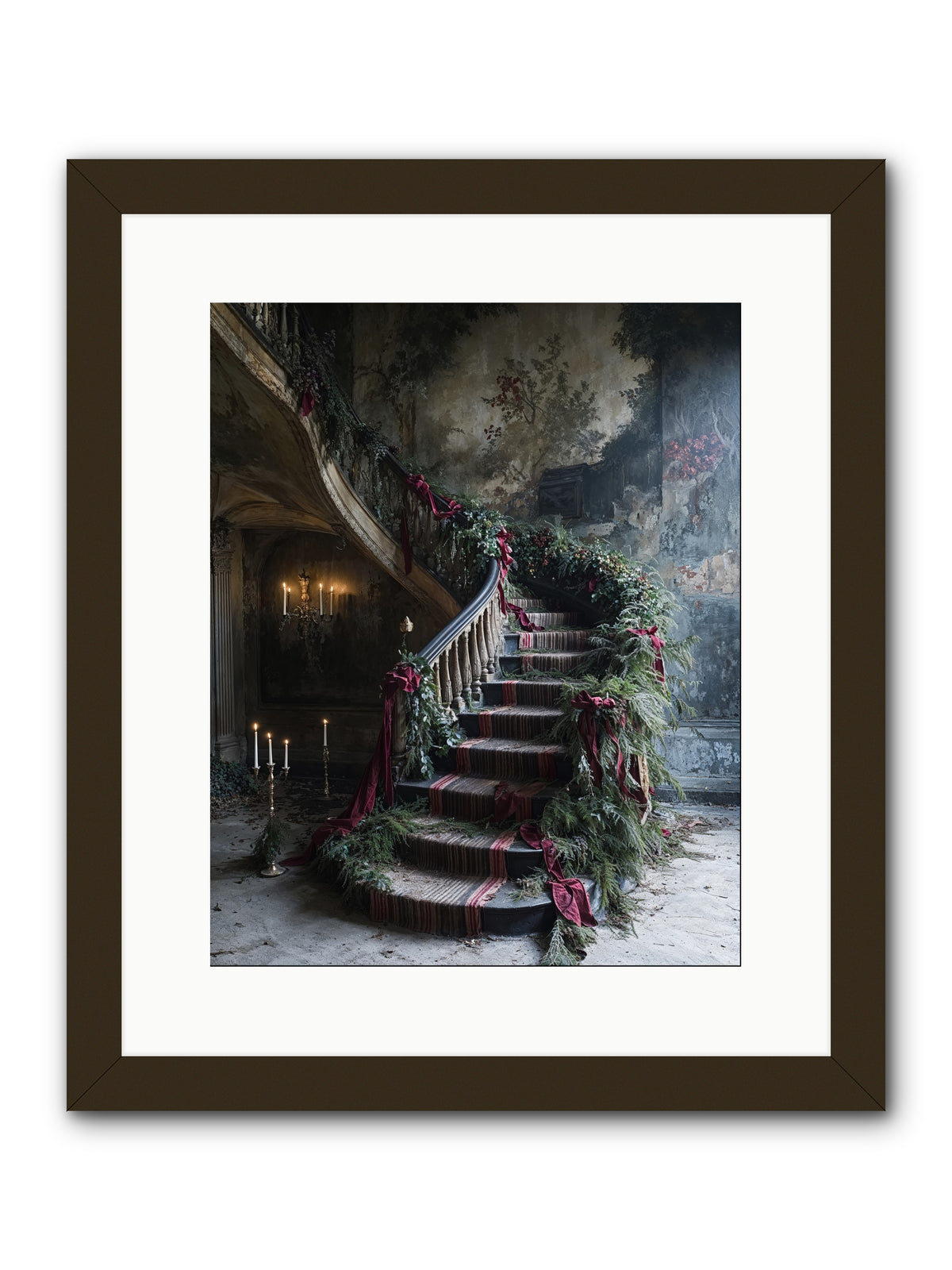 Hollybank Hall's Welcome -- Framed Print - Black 12x15
