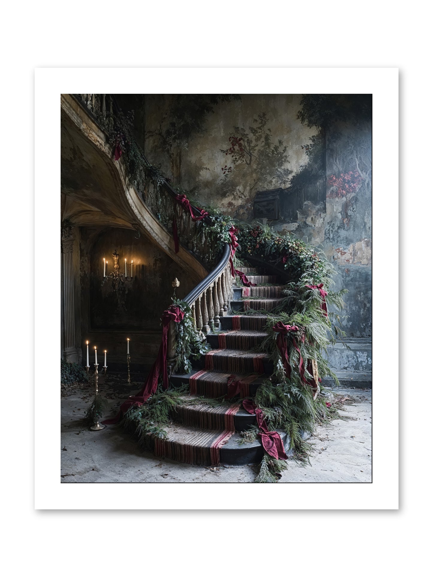Hollybank Hall's Welcome -- Loose Canvas Print 12x15