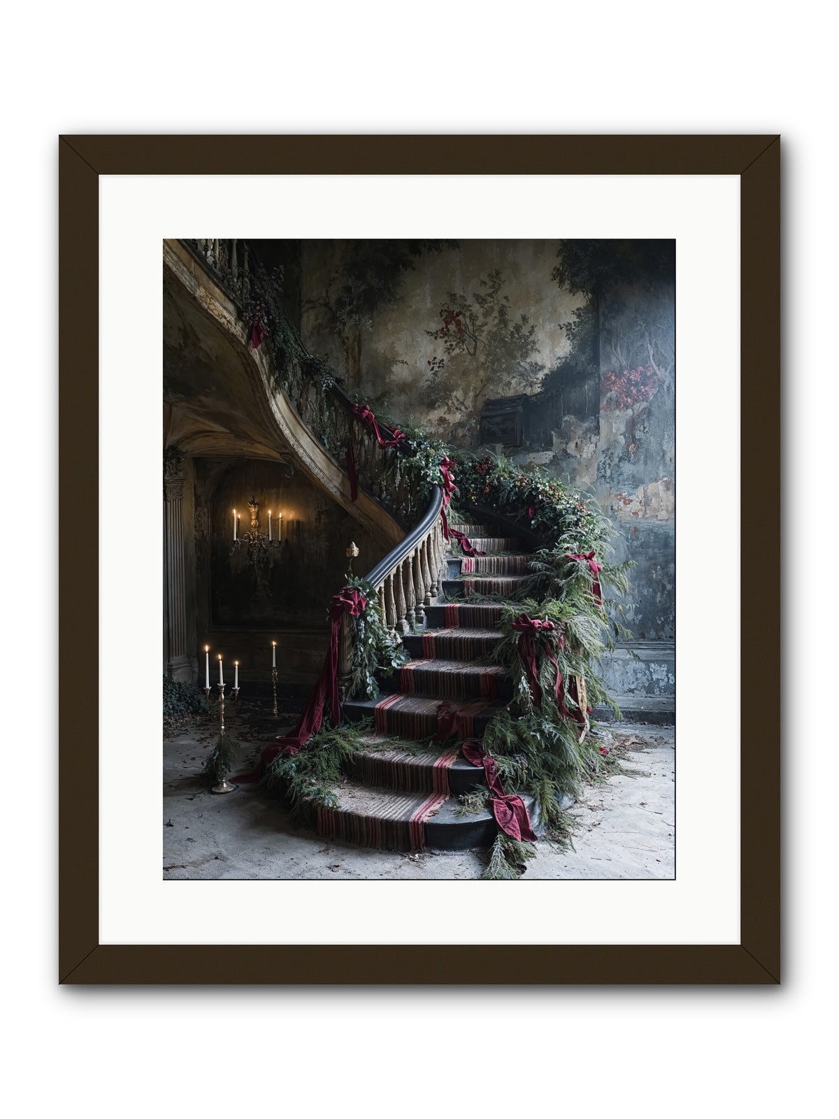 Hollybank Hall's Welcome -- Framed Print - Black 16x20