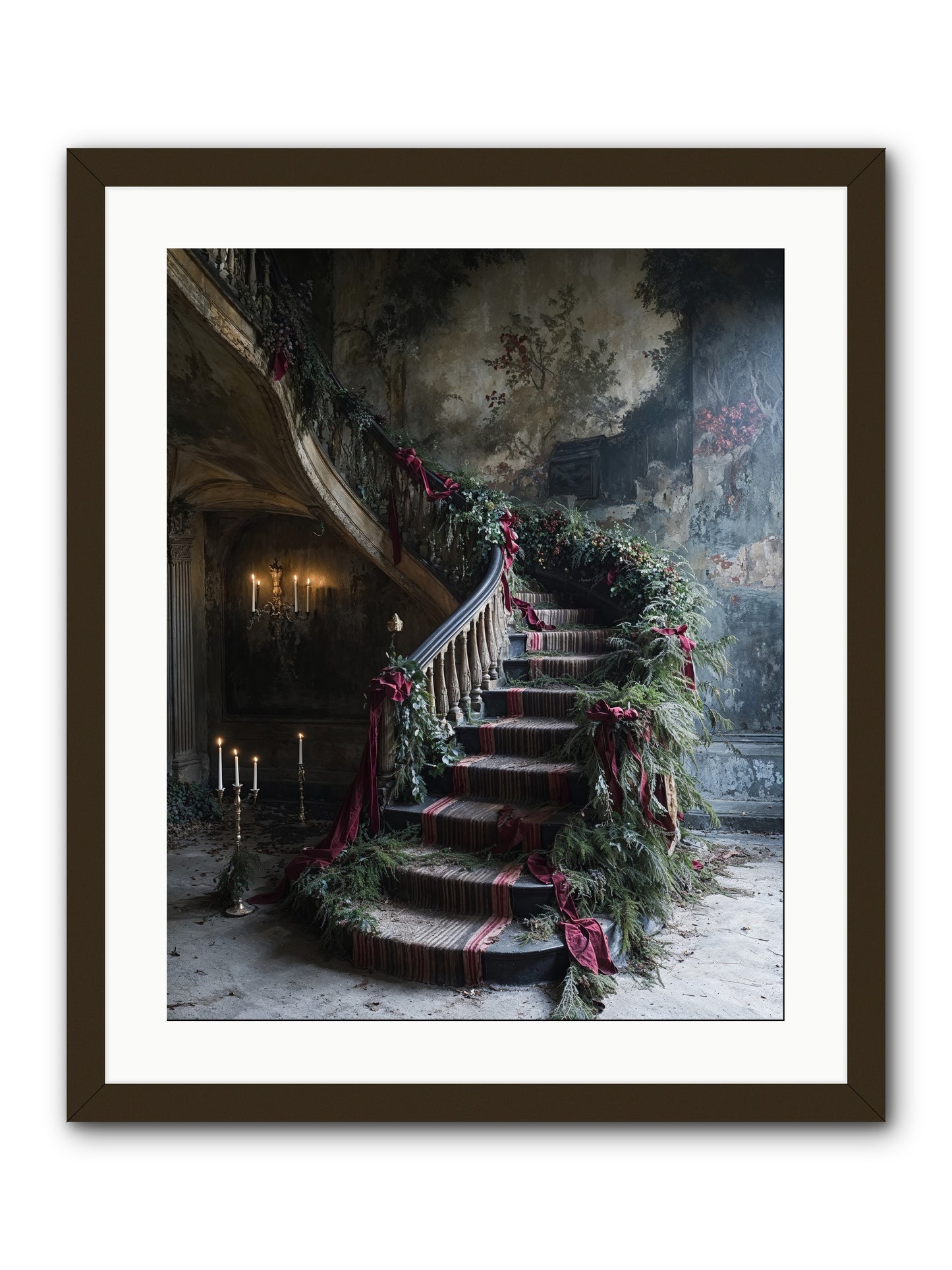 Hollybank Hall's Welcome -- Framed Print - Black 20x25