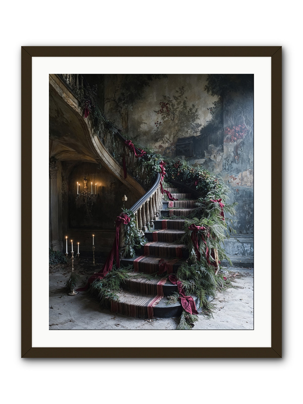 Hollybank Hall's Welcome -- Framed Print - Black 24x30