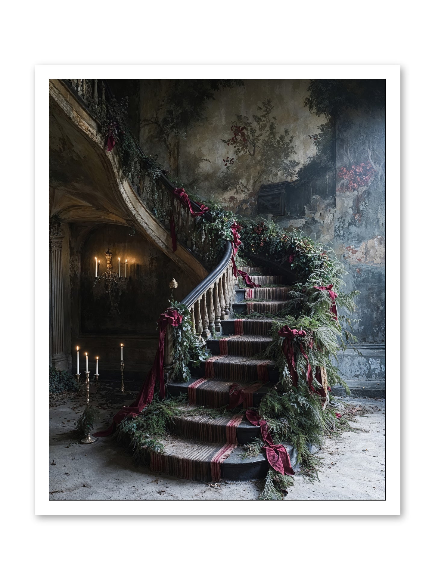 Hollybank Hall's Welcome -- Loose Canvas Print 24x30