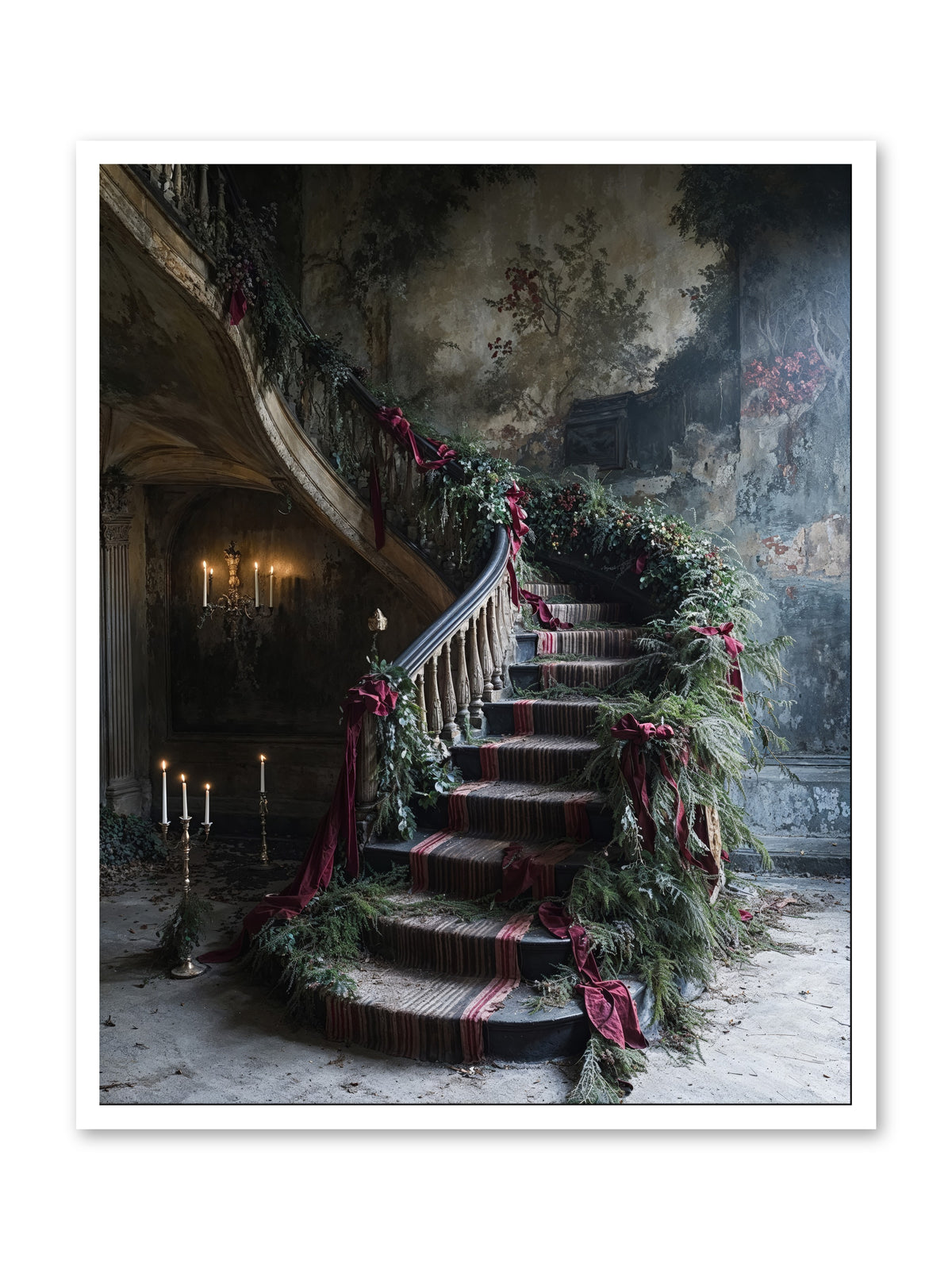 Hollybank Hall's Welcome -- Loose Canvas Print 32x40