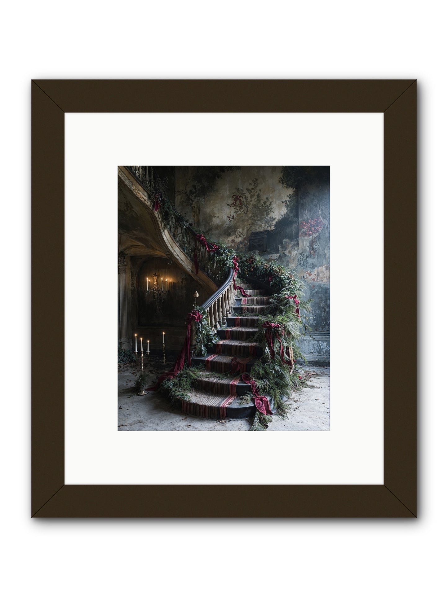 Hollybank Hall's Welcome -- Framed Print - Black 8x10