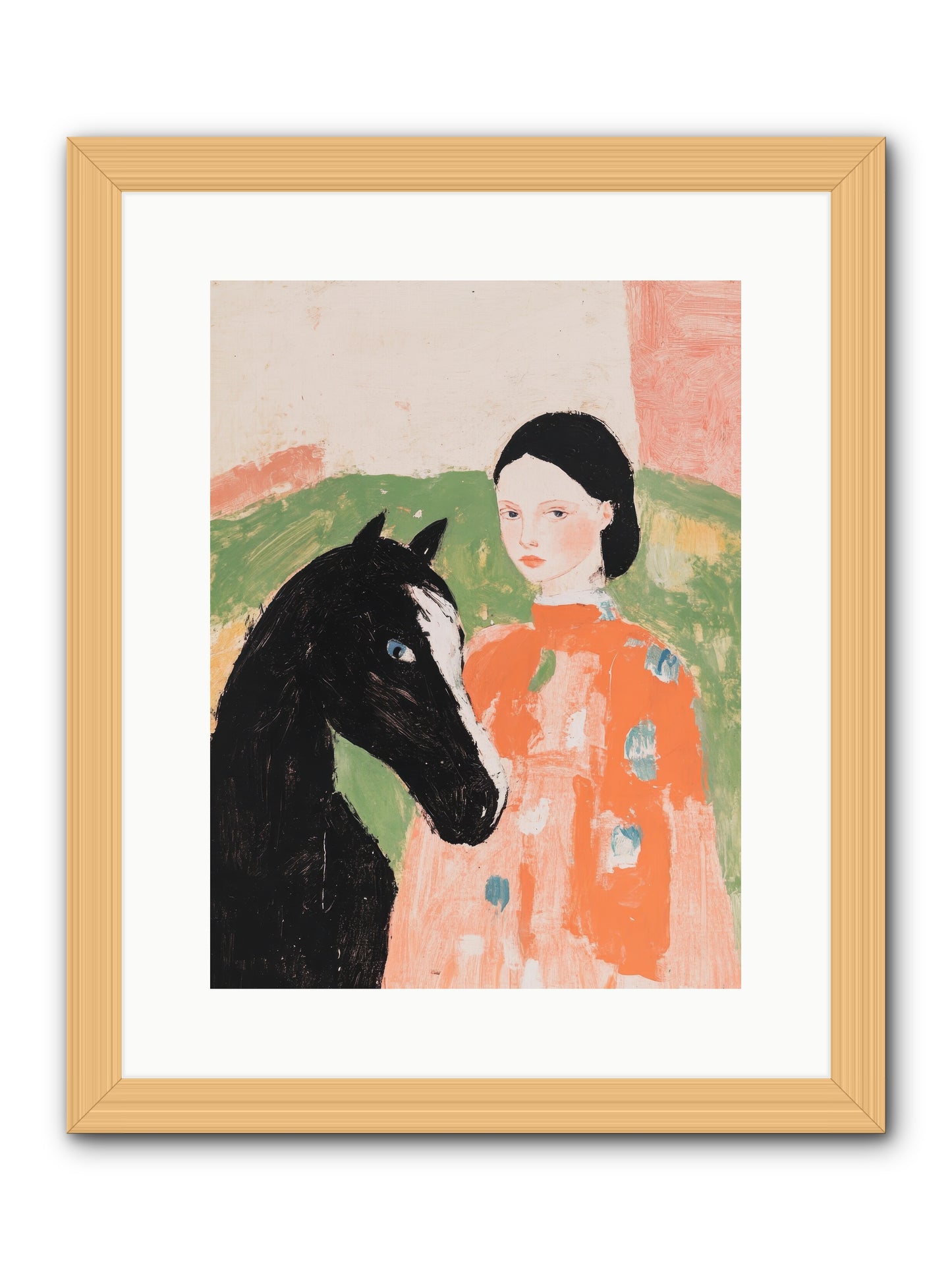 Homestead Heartstrings -- Framed Print - Natural 12x16