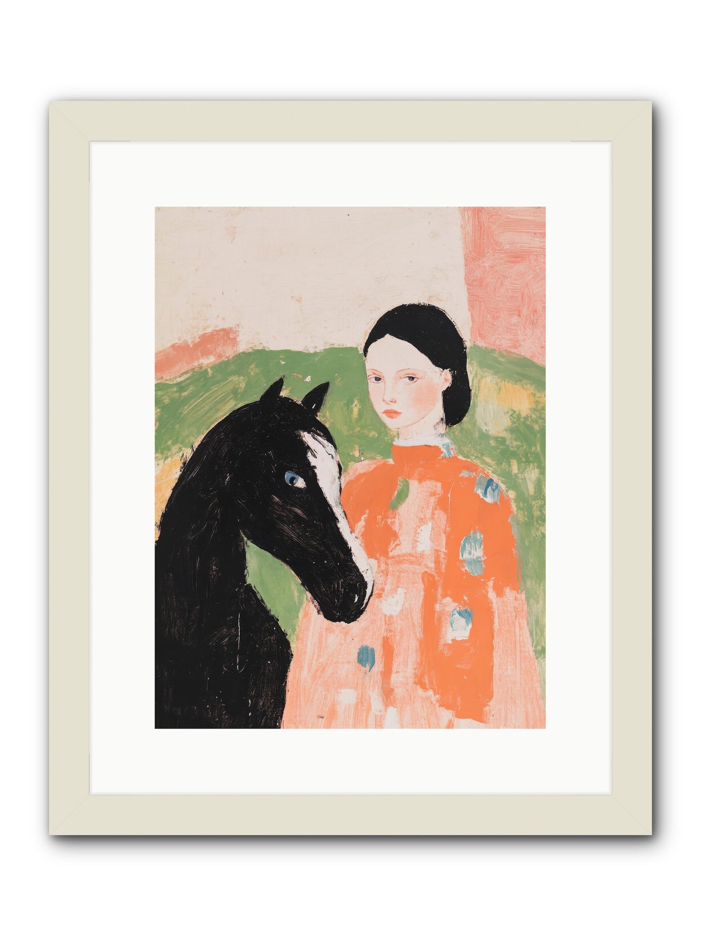 Homestead Heartstrings -- Framed Print - White 12x16