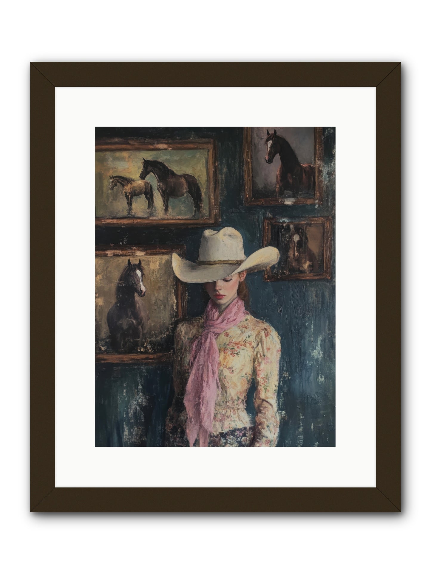 Homestead Heroine -- Framed Print - Black 12x16