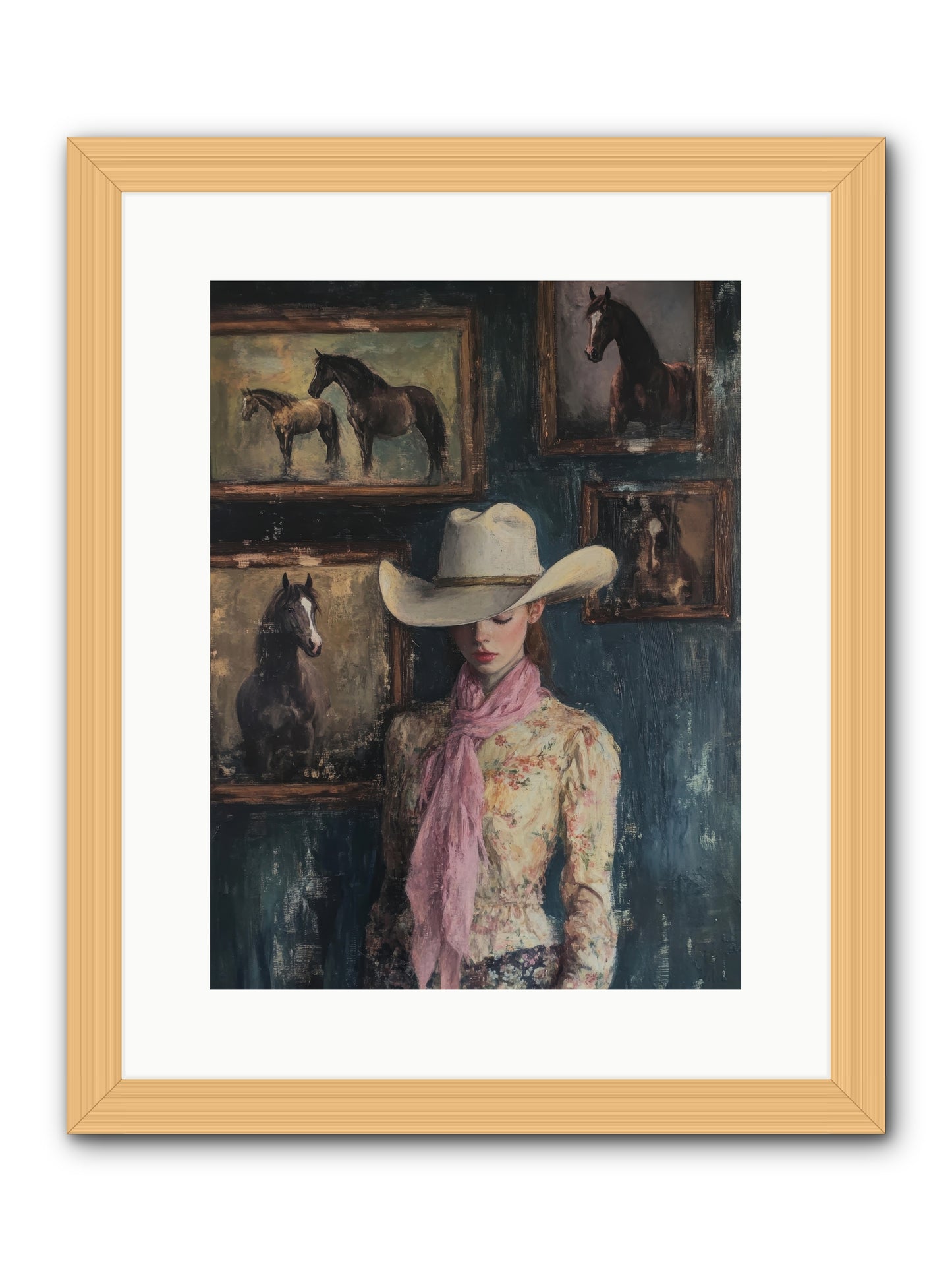 Homestead Heroine -- Framed Print - Natural 12x16