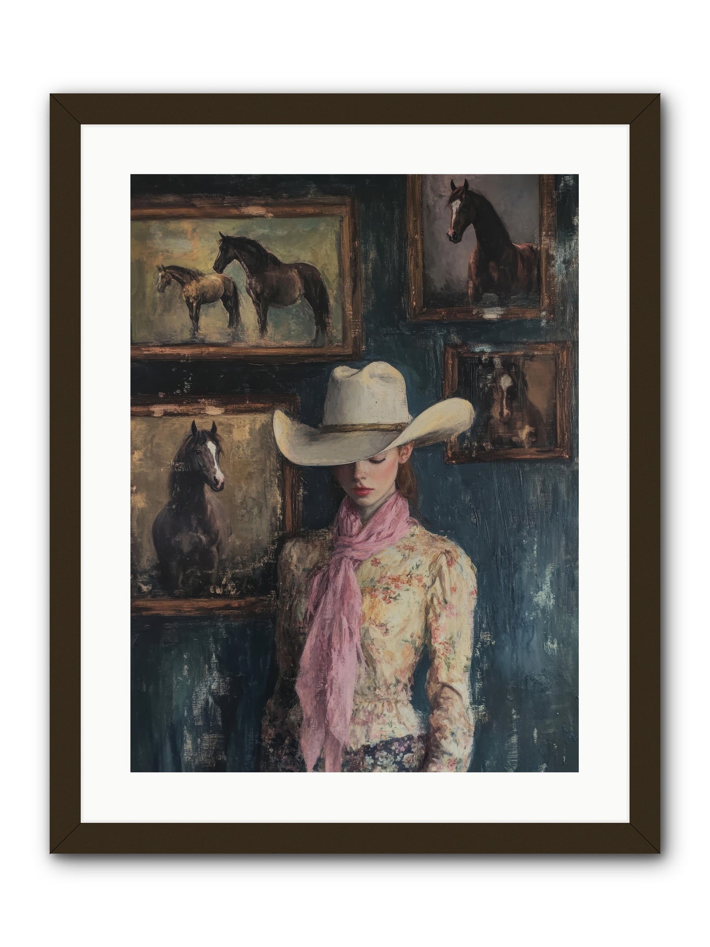 Homestead Heroine -- Framed Print - Black 18x24