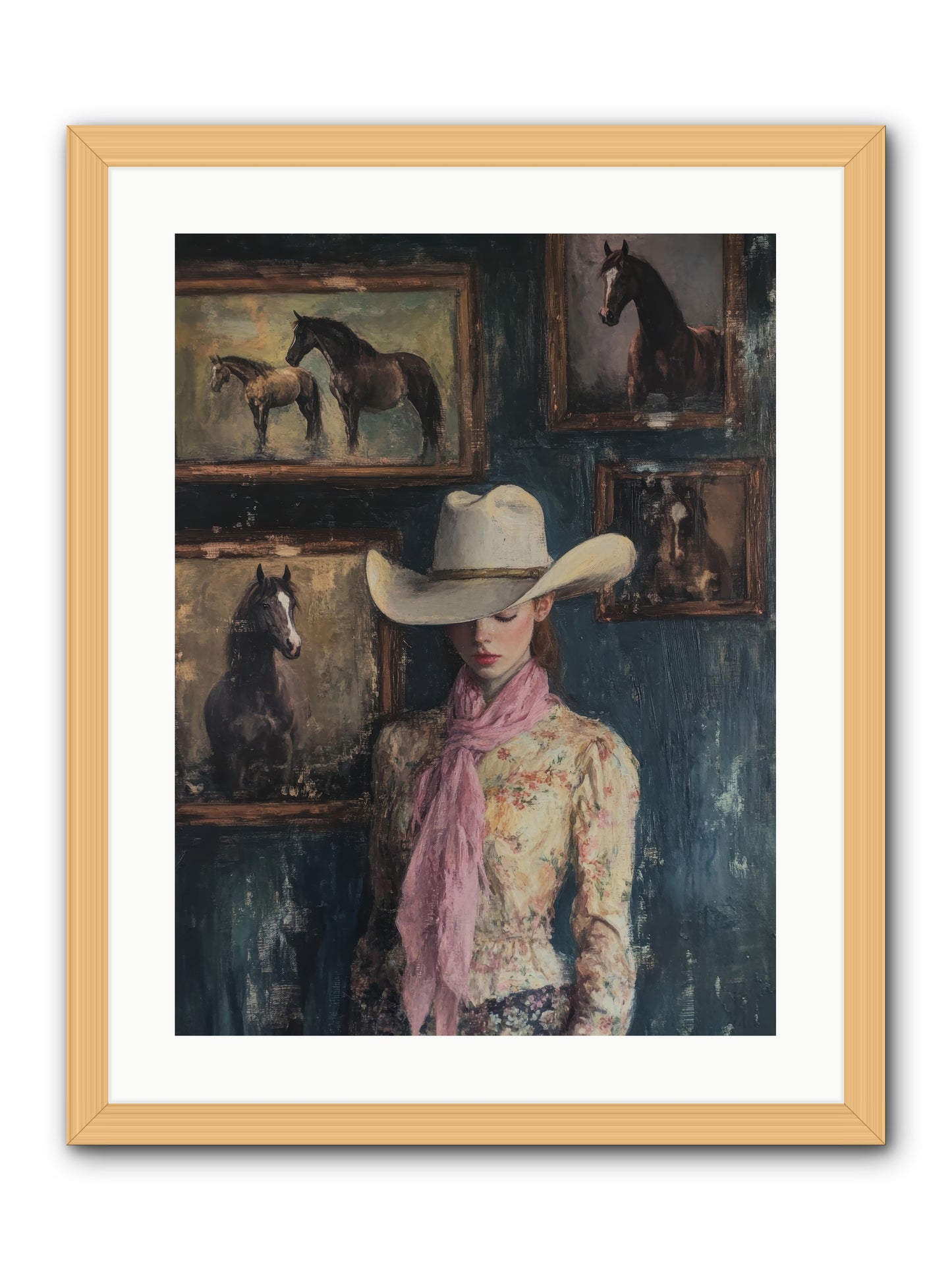 Homestead Heroine -- Framed Print - Natural 18x24
