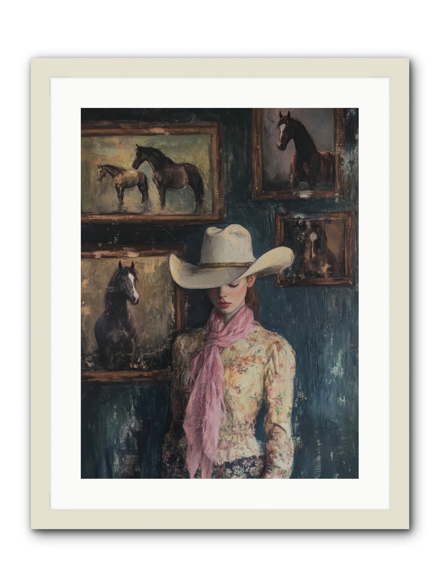 Homestead Heroine -- Framed Print - White 18x24