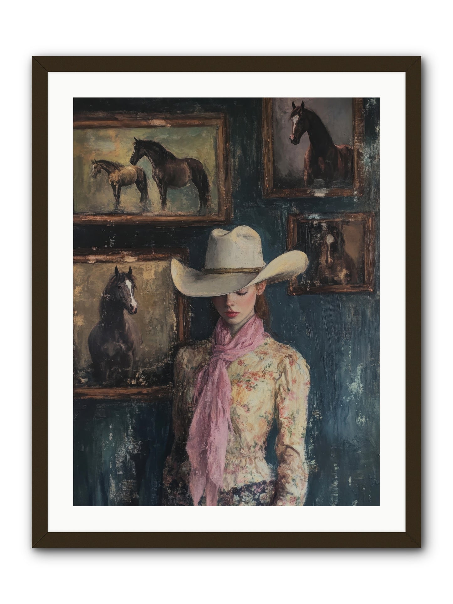Homestead Heroine -- Framed Print - Black 24x32
