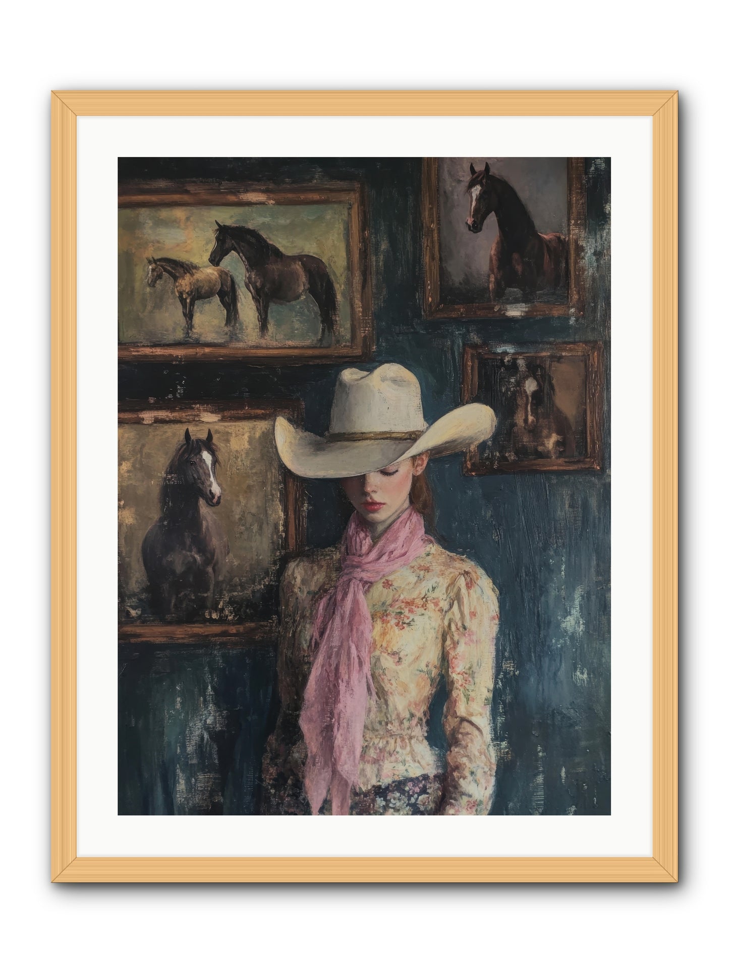 Homestead Heroine -- Framed Print - Natural 24x32