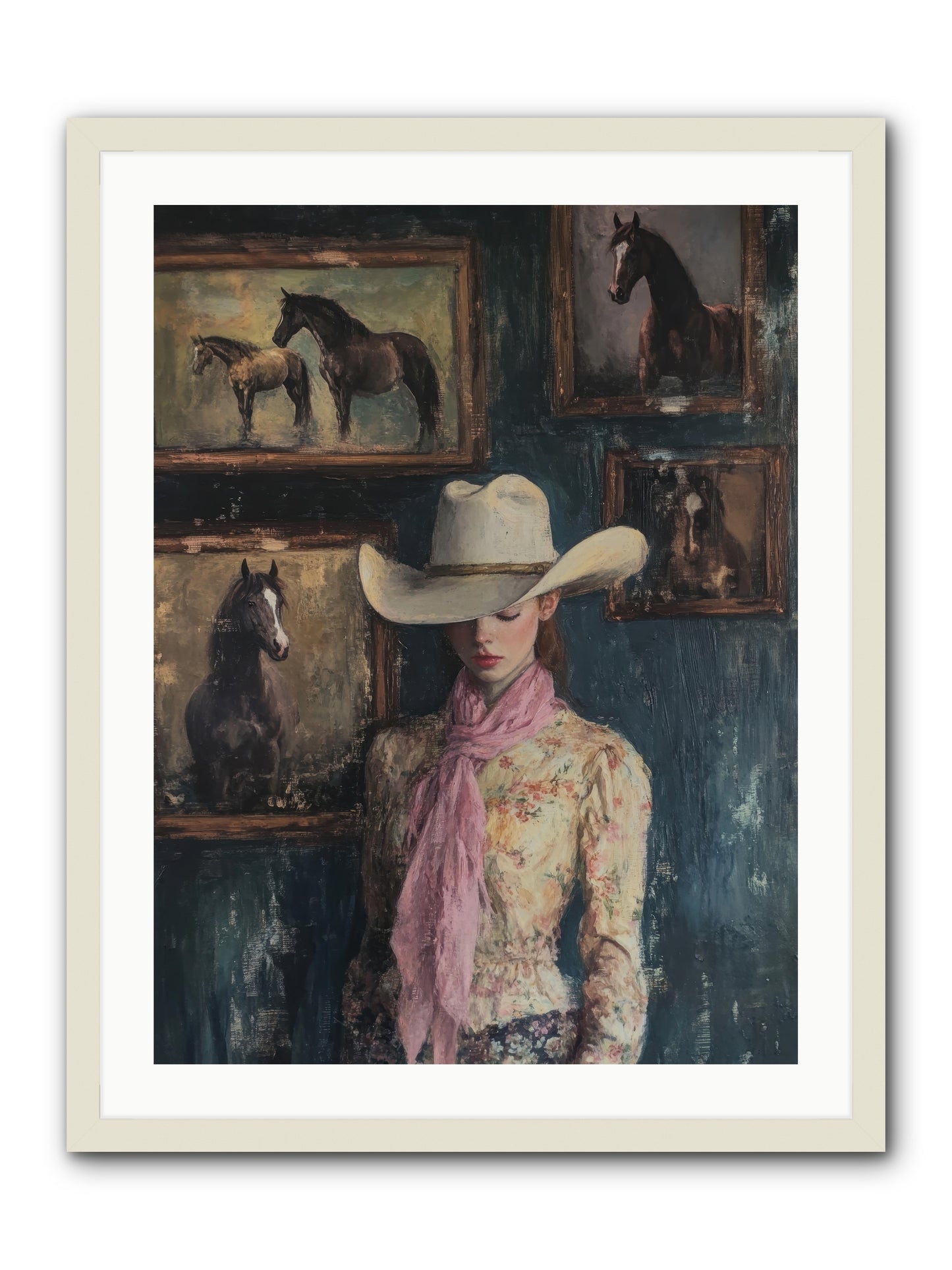 Homestead Heroine -- Framed Print - White 24x32