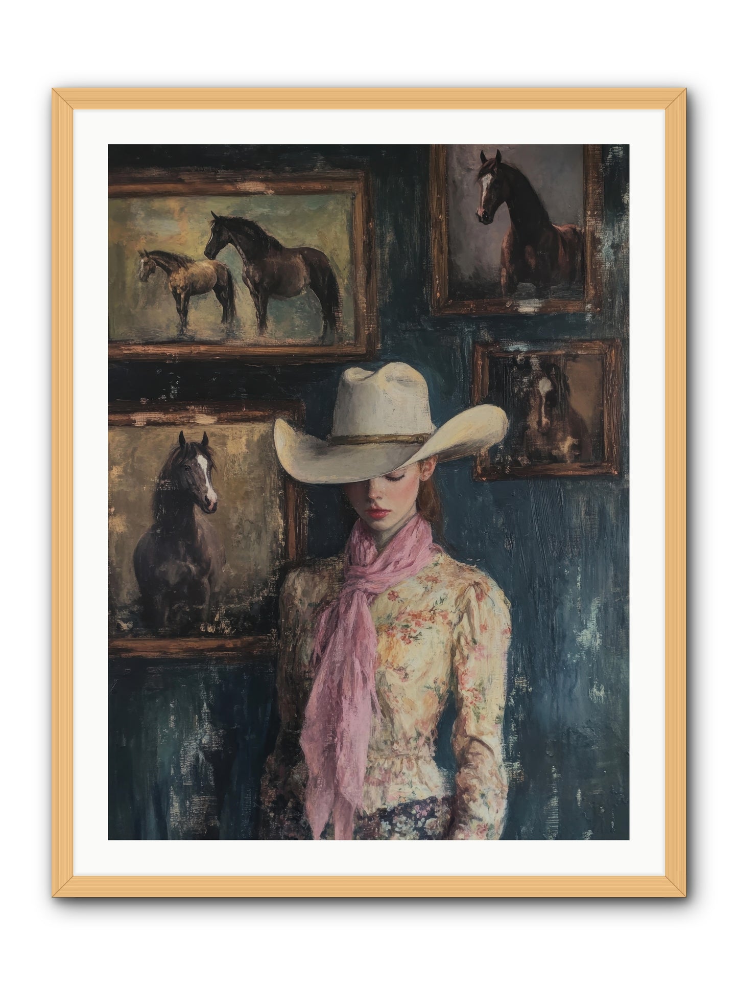 Homestead Heroine -- Framed Print - Natural 30x40