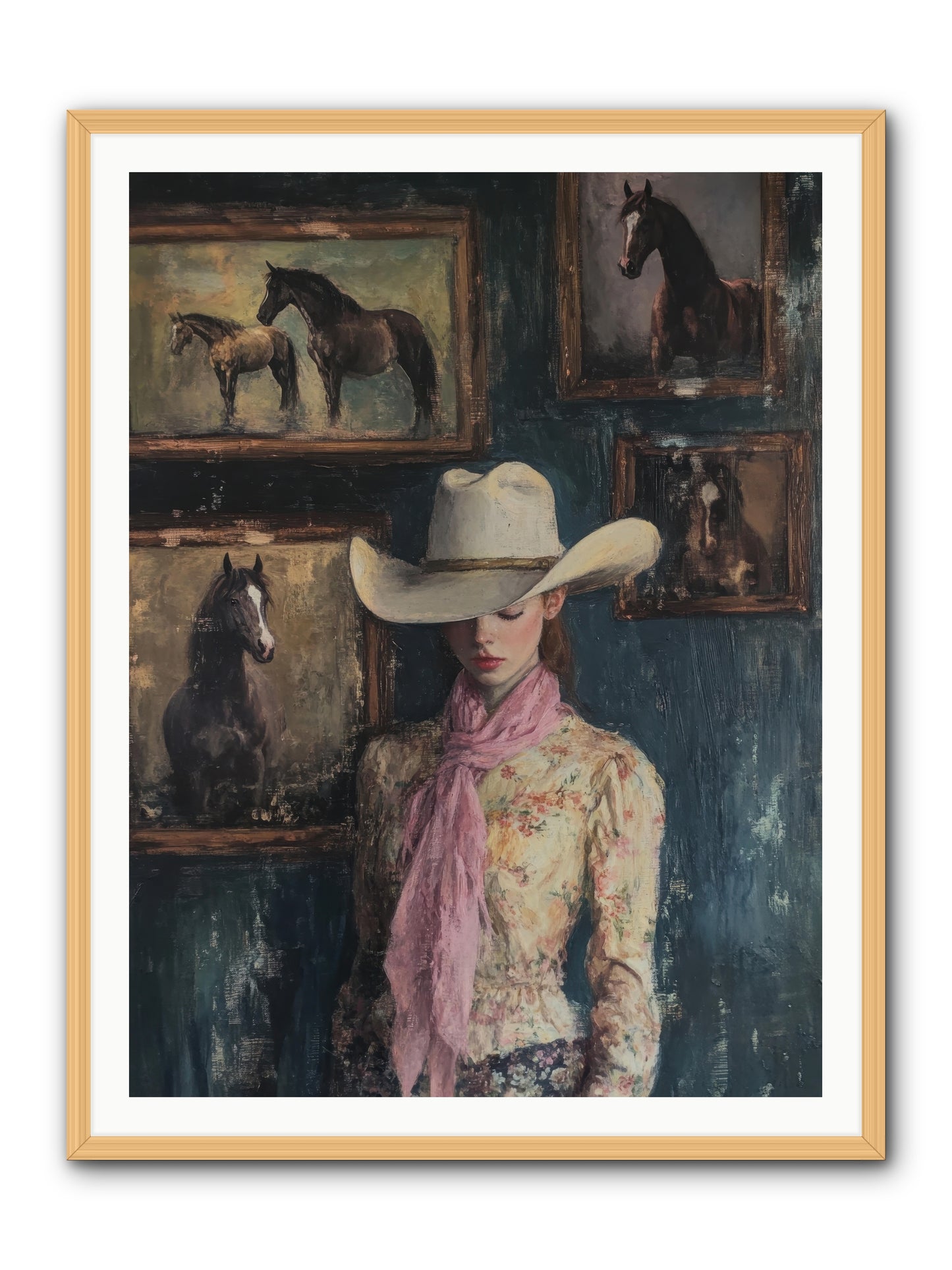 Homestead Heroine -- Framed Print - Natural 36x48