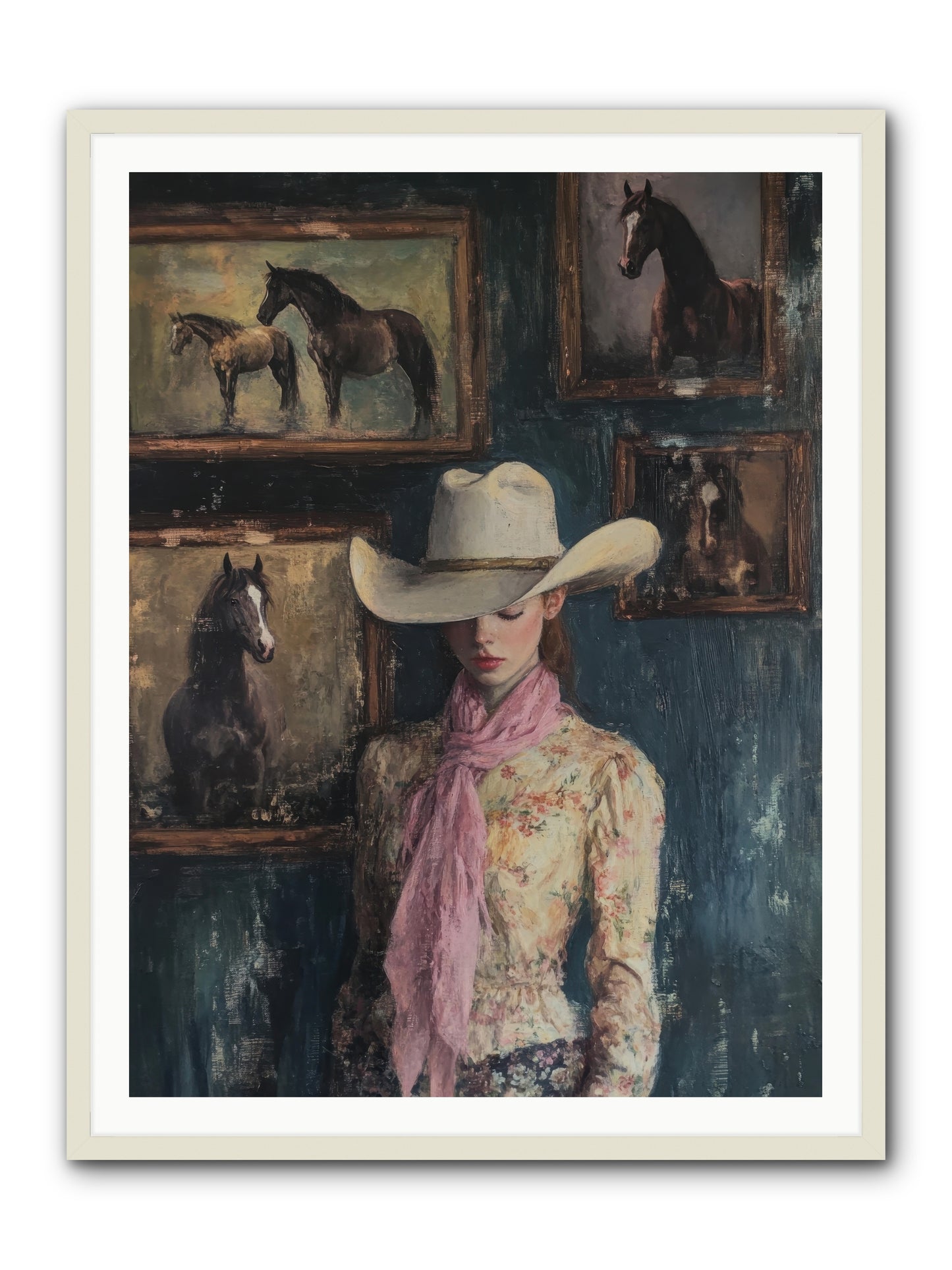 Homestead Heroine -- Framed Print - White 36x48