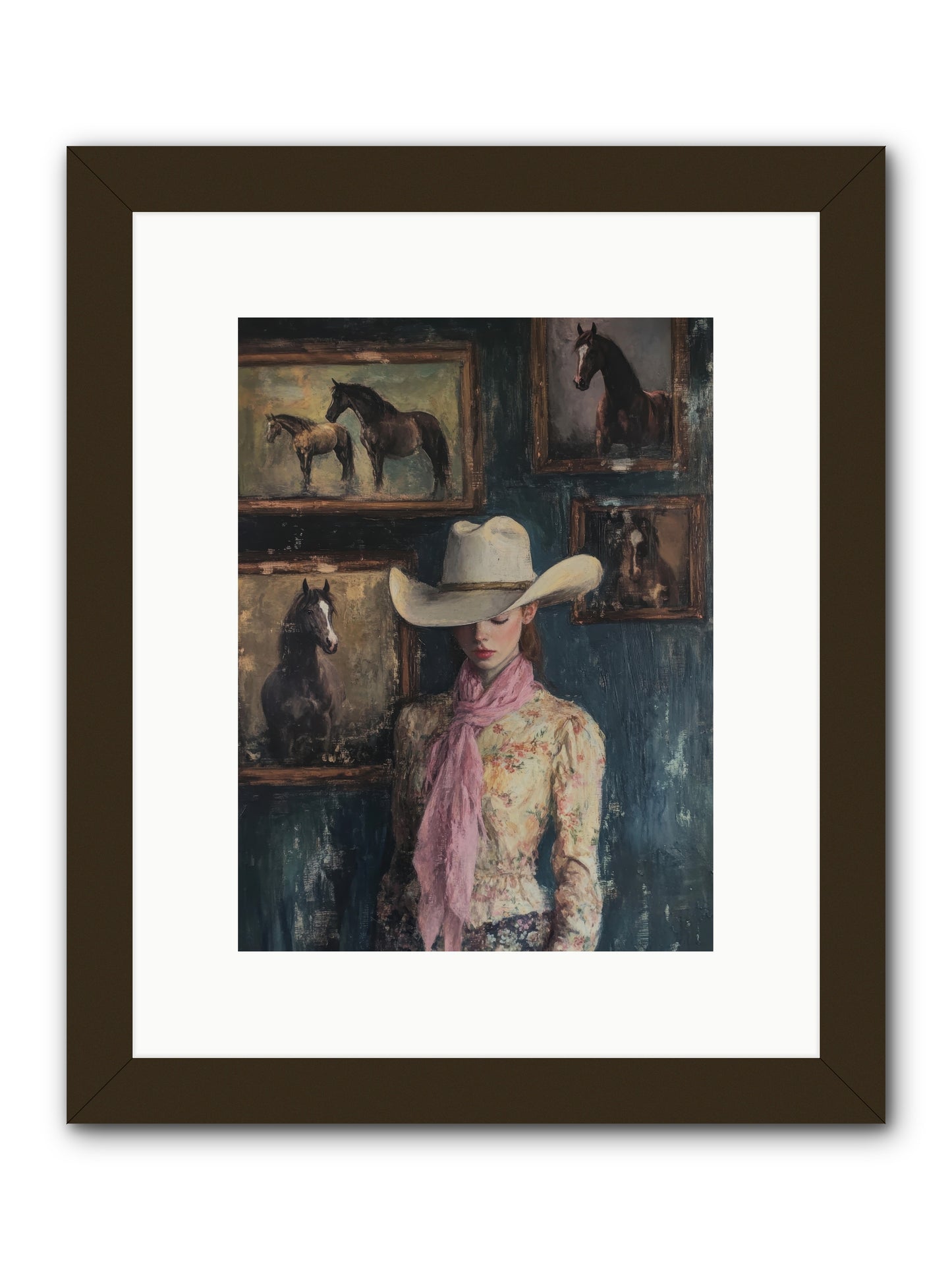 Homestead Heroine -- Framed Print - Black 9x12