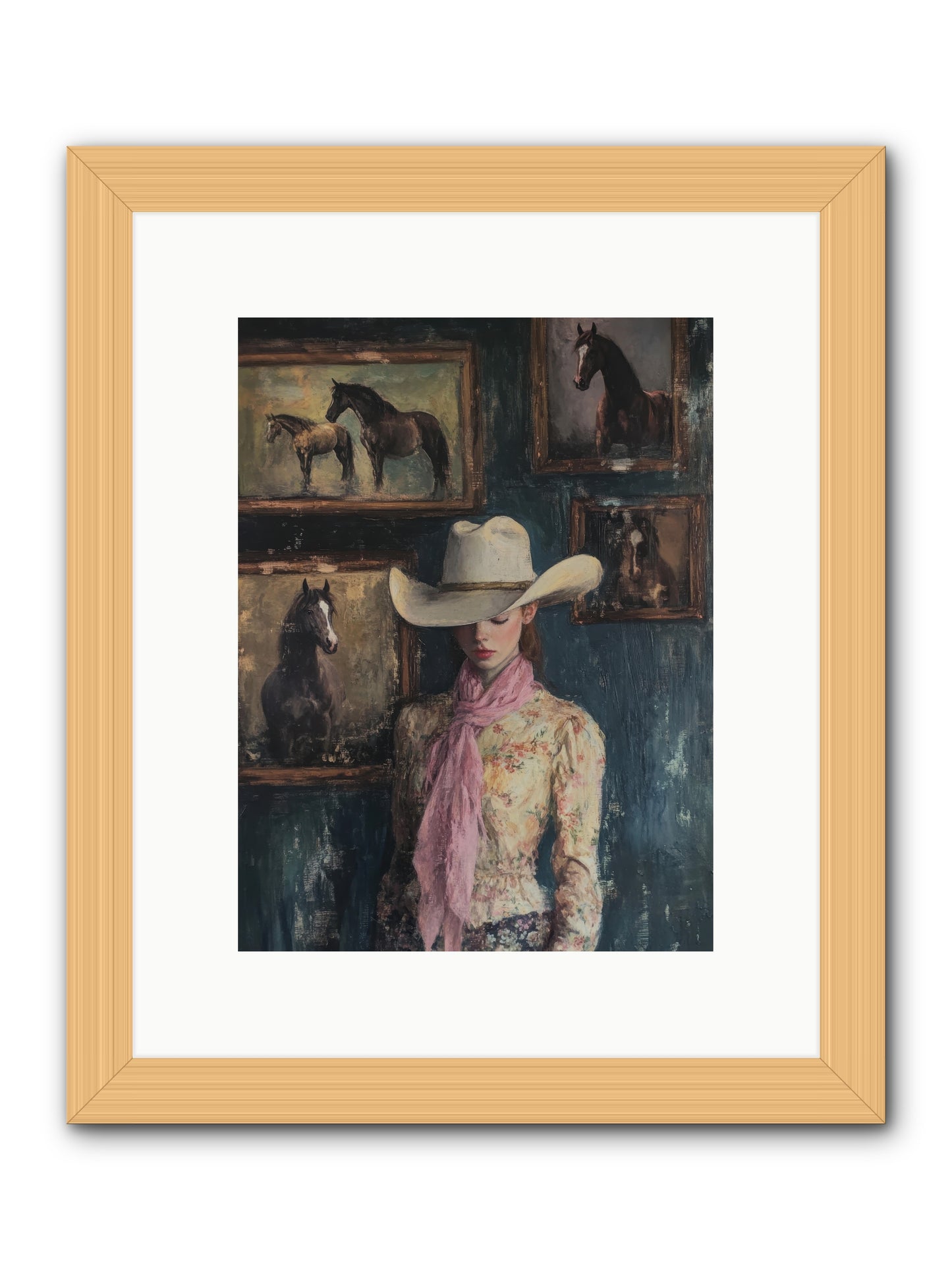 Homestead Heroine -- Framed Print - Natural 9x12