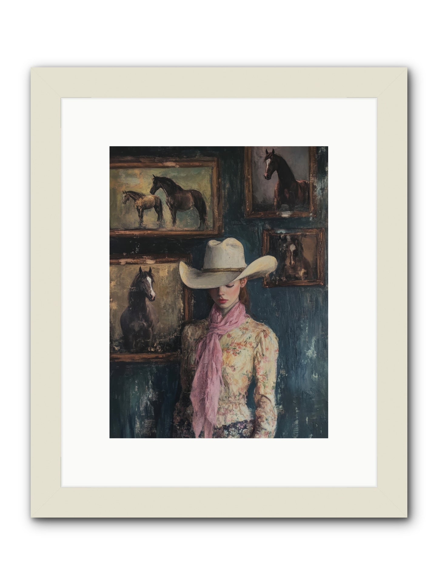 Homestead Heroine -- Framed Print - White 9x12