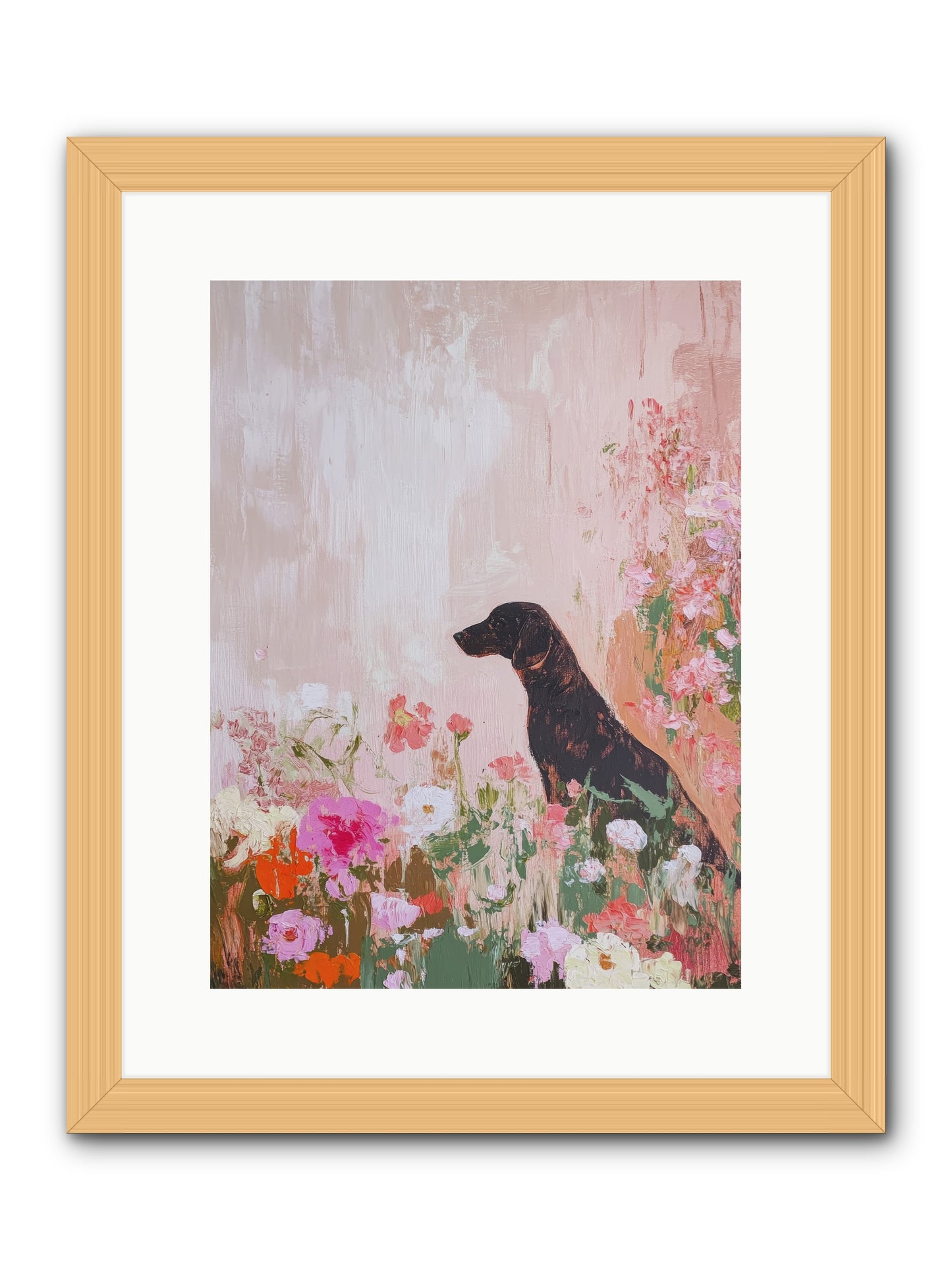 Honey Briar -- Framed Print - Natural 12x16