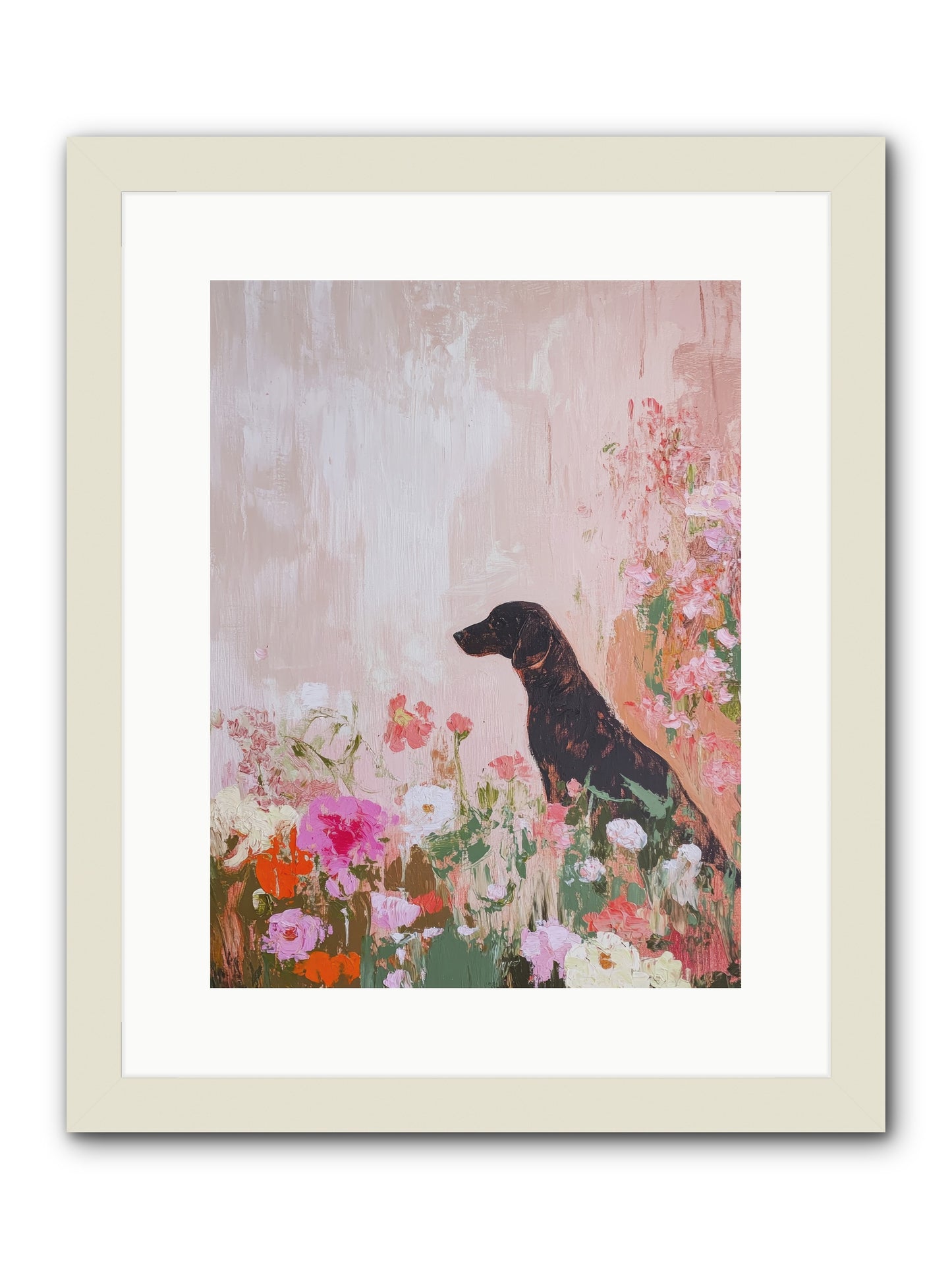 Honey Briar -- Framed Print - White 12x16