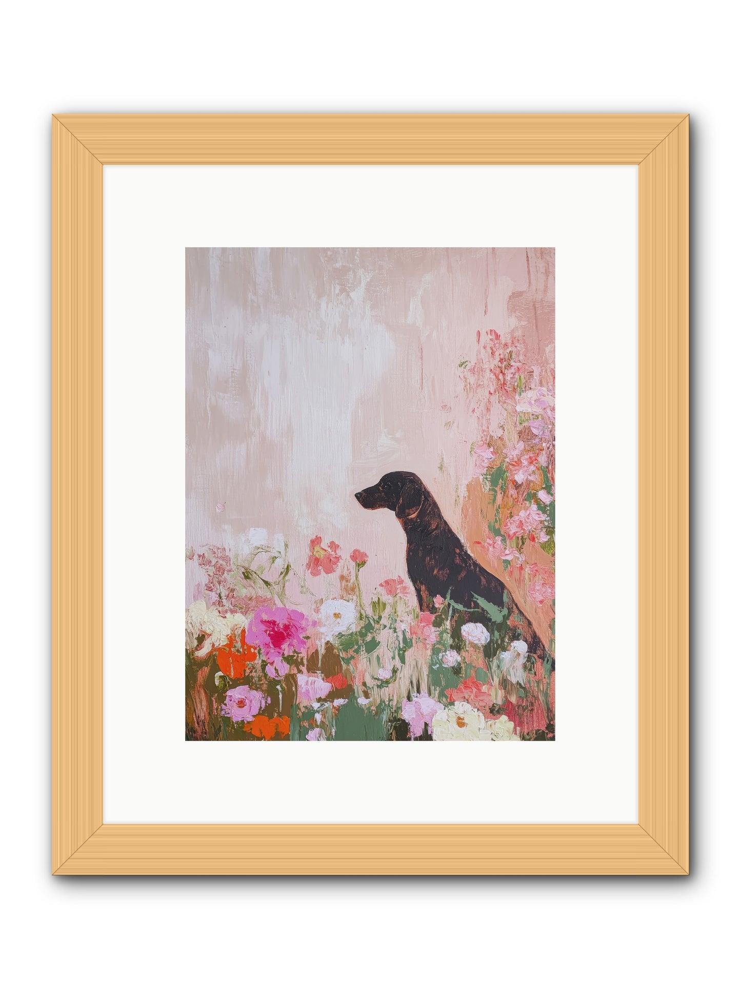 Honey Briar -- Framed Print - Natural 9x12
