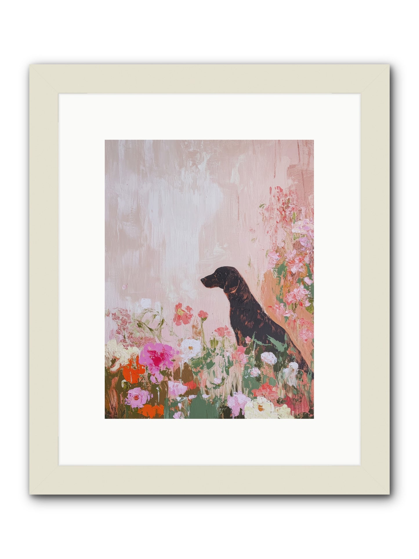 Honey Briar -- Framed Print - White 9x12