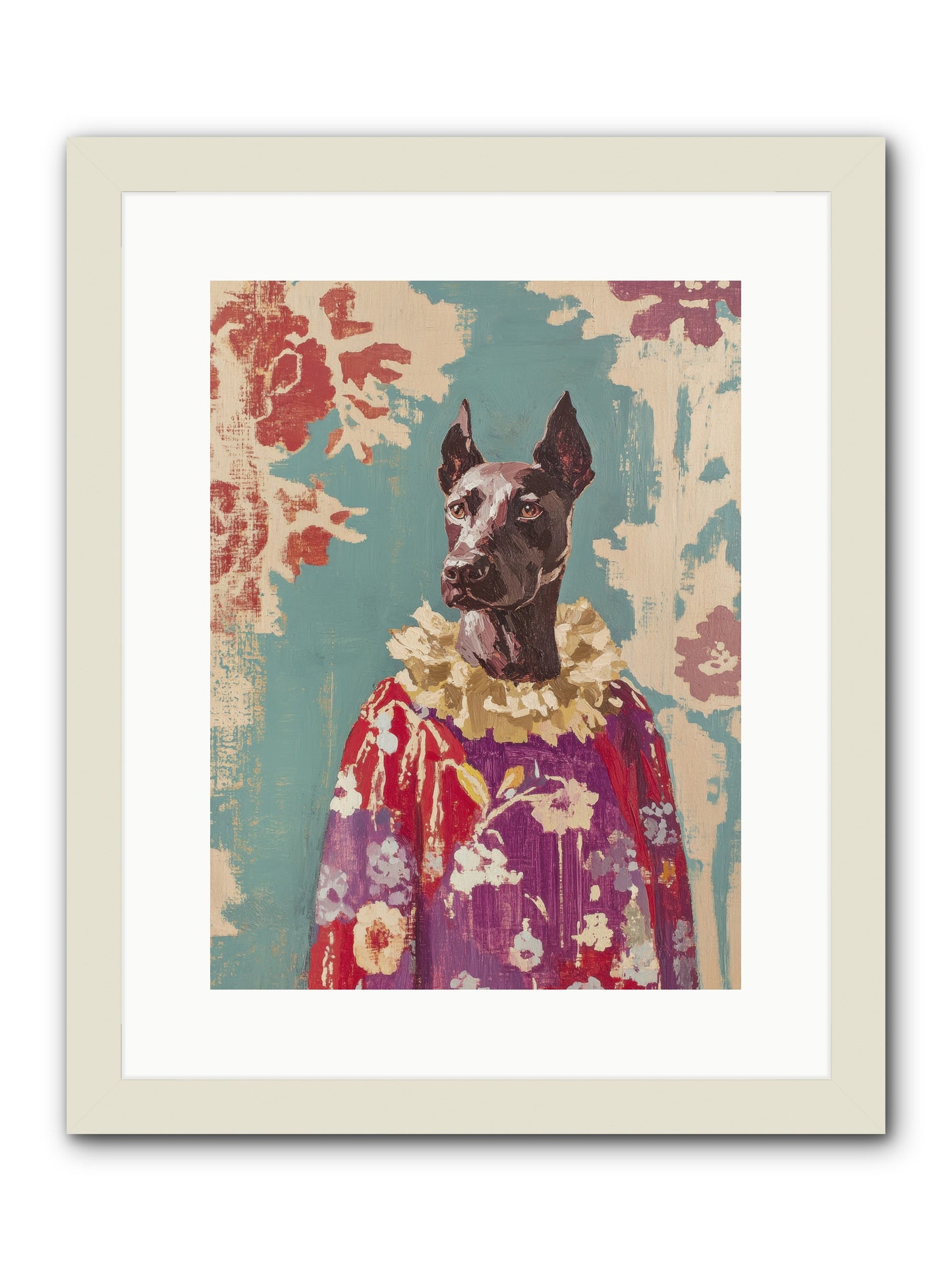 Honey Cake -- Framed Print - White 12x16