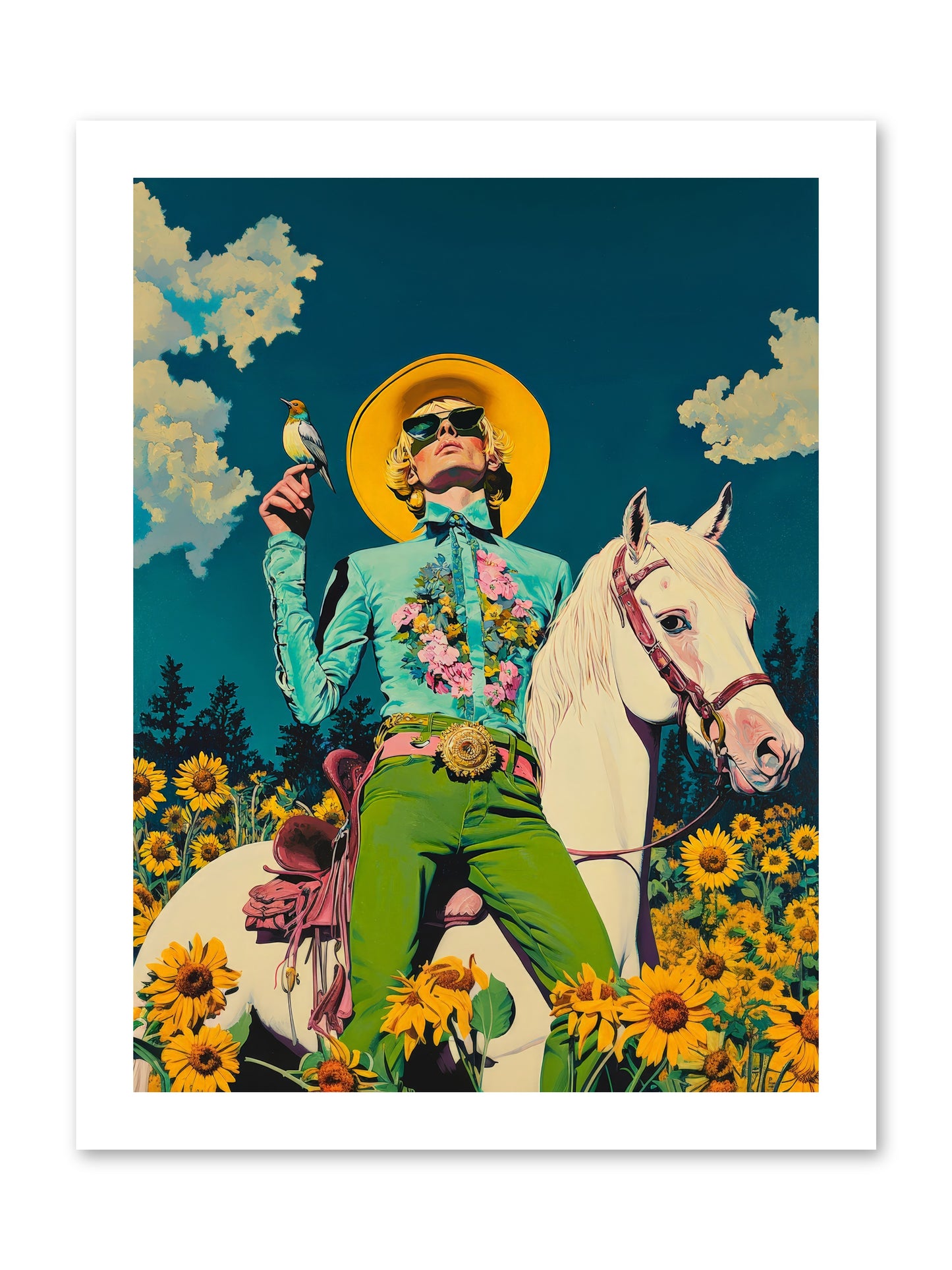 Honey-Dipped Desperado -- Loose Canvas Print 12x16