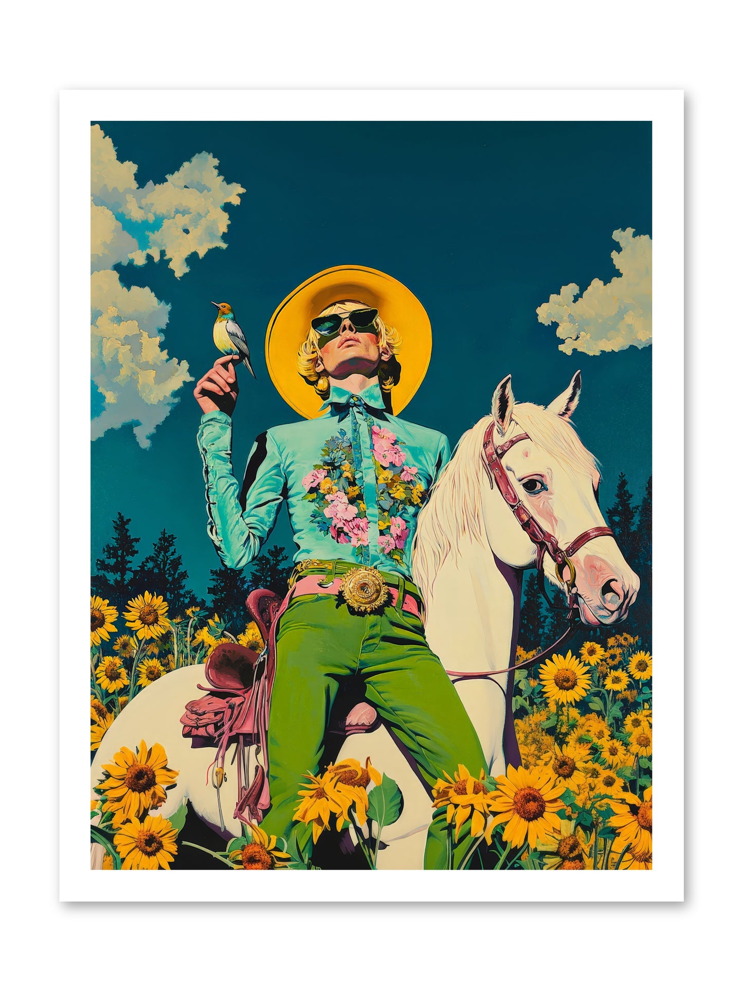 Honey-Dipped Desperado -- Loose Canvas Print 18x24