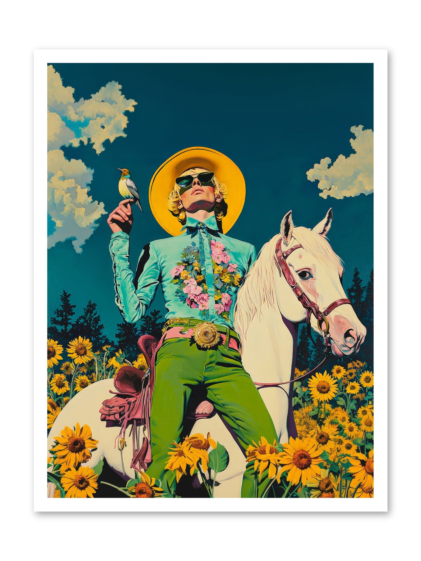 Honey-Dipped Desperado -- Loose Canvas Print 24x32