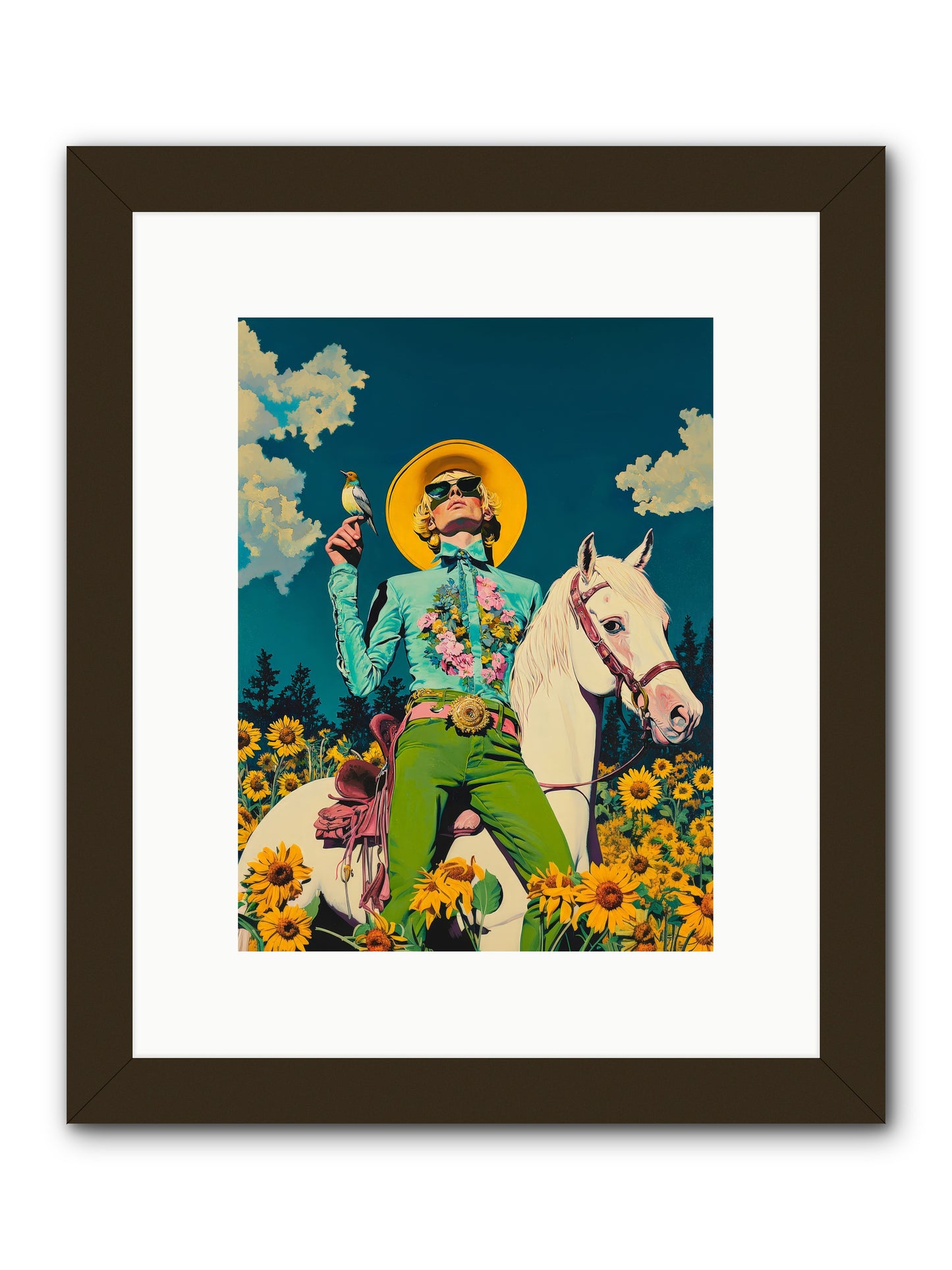 Honey-Dipped Desperado -- Framed Print - Black 9x12