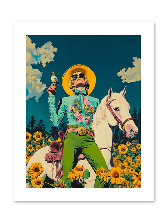 Honey-Dipped Desperado -- Paper Print 9x12