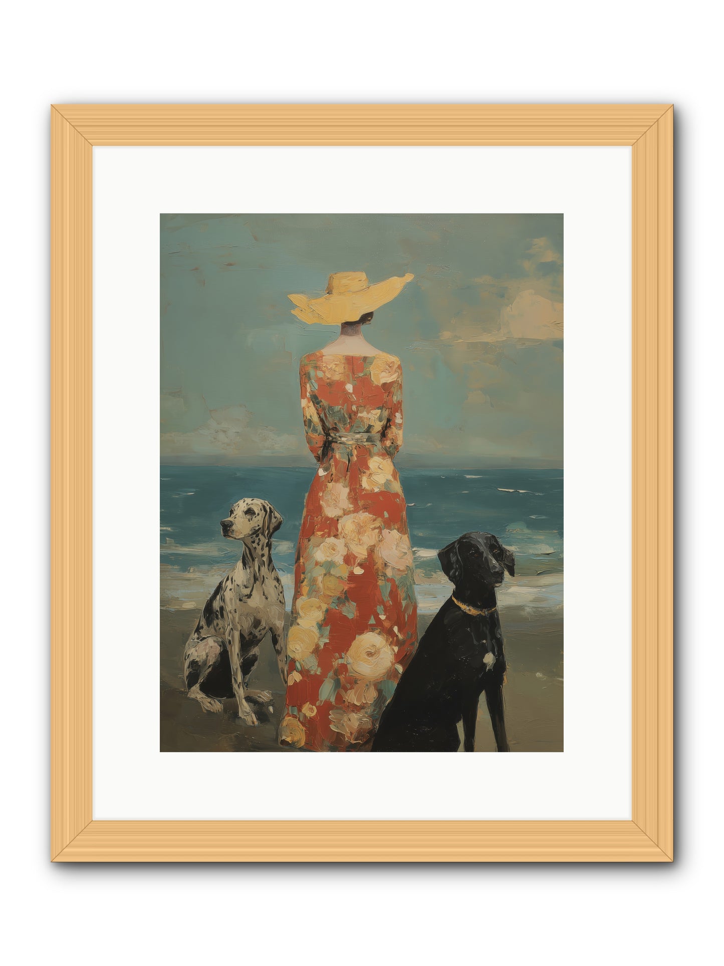 Honey-glazed mornings -- Framed Print - Natural 12x16