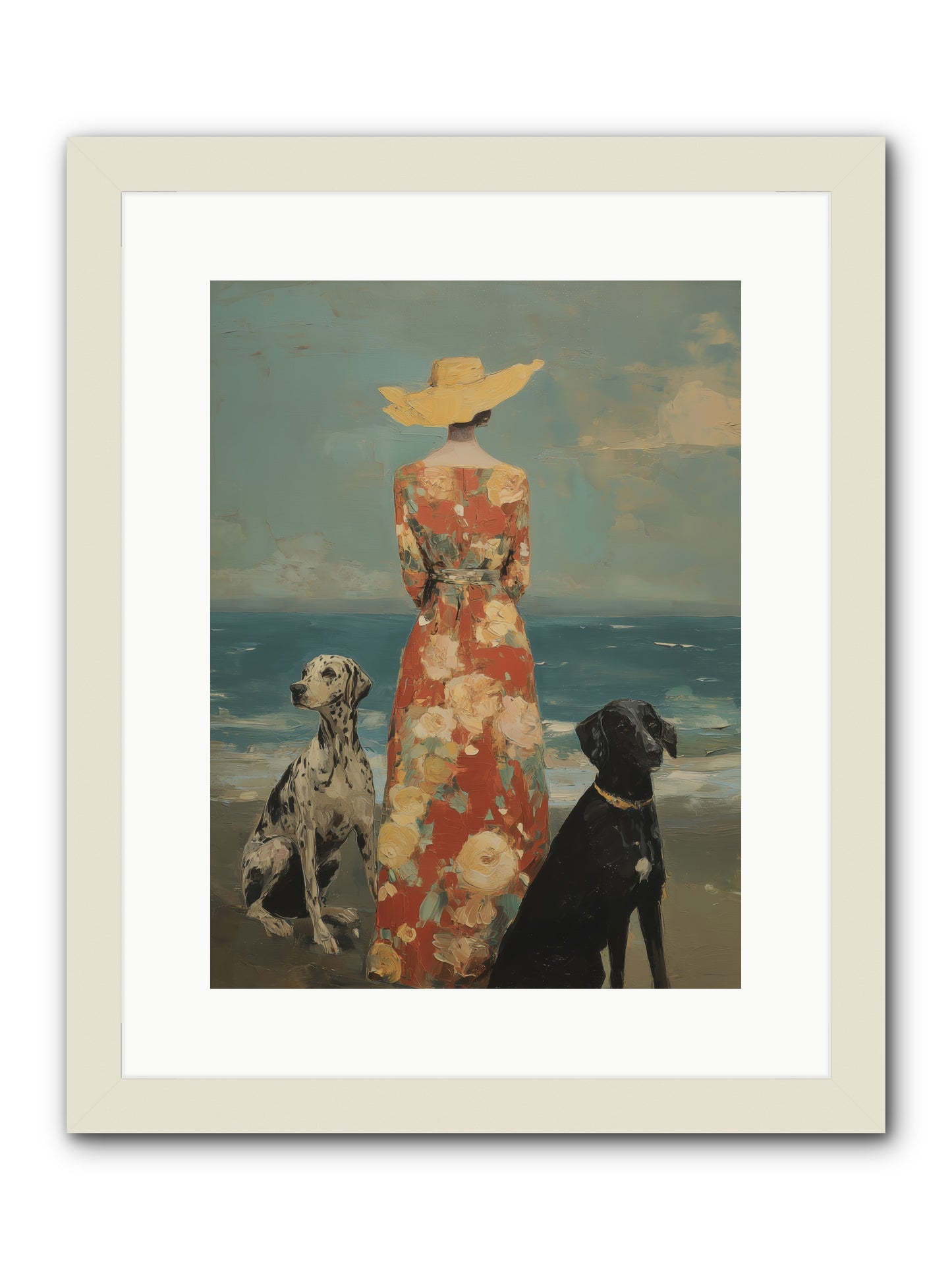 Honey-glazed mornings -- Framed Print - White 12x16