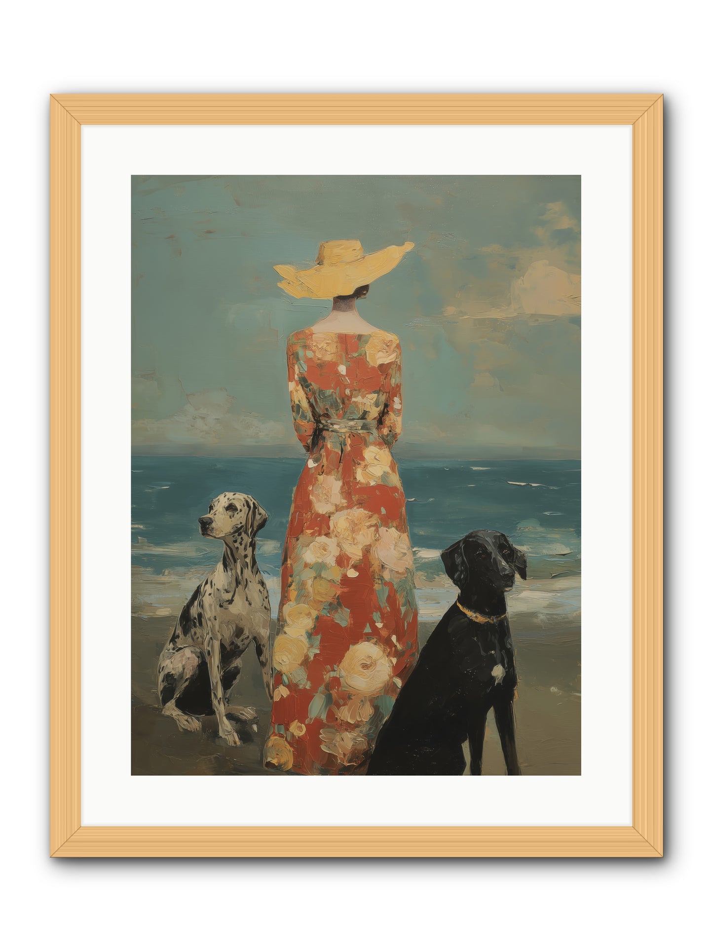 Honey-glazed mornings -- Framed Print - Natural 18x24