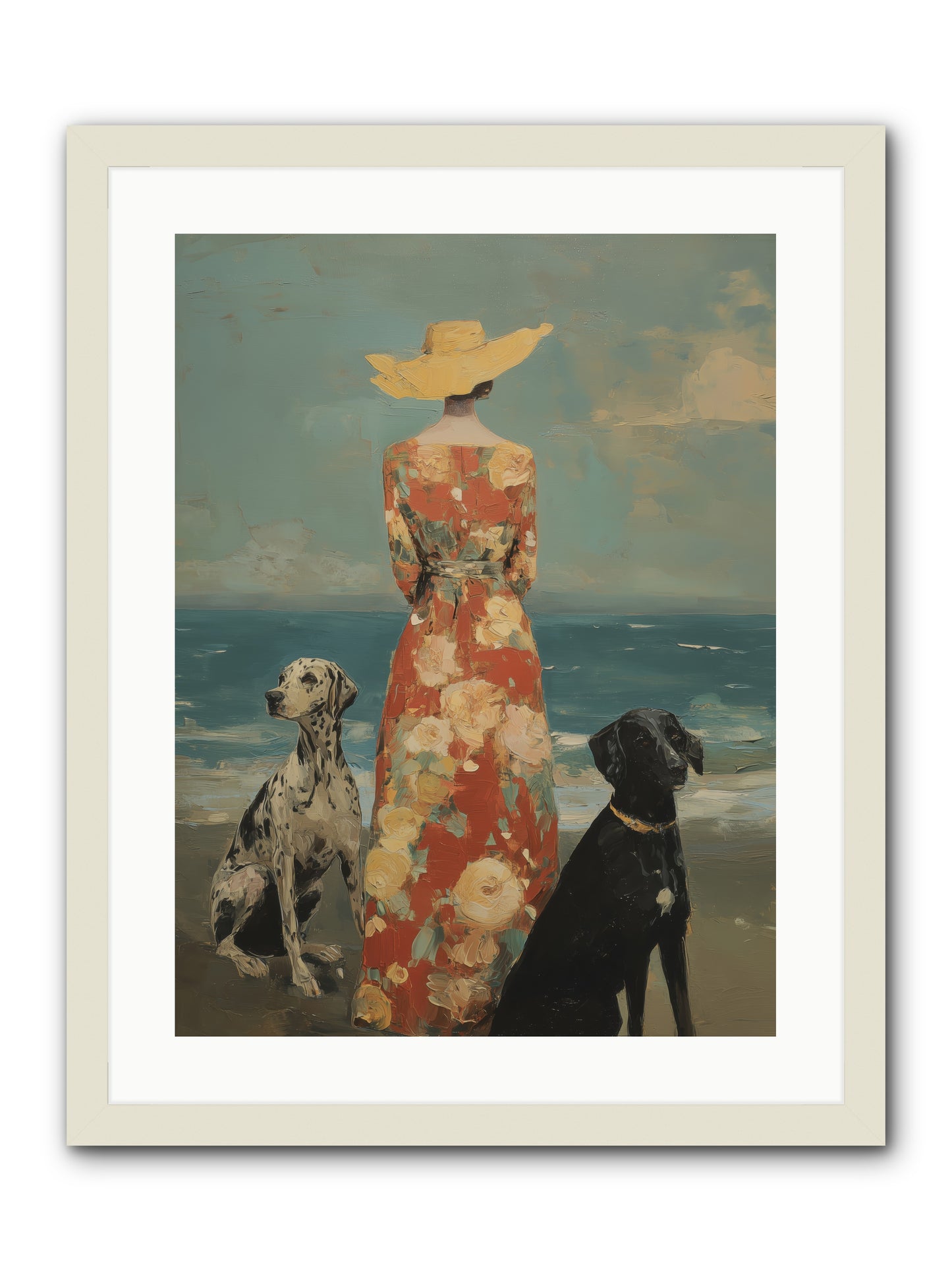 Honey-glazed mornings -- Framed Print - White 18x24