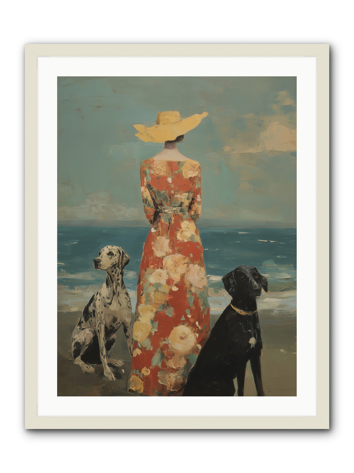 Honey-glazed mornings -- Framed Print - White 24x32