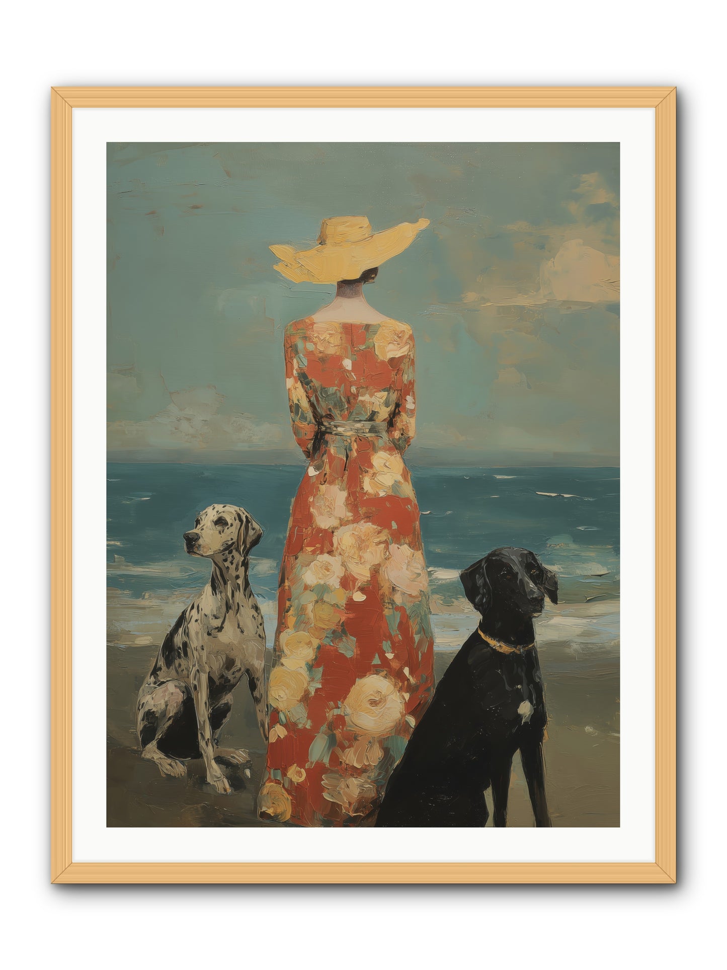 Honey-glazed mornings -- Framed Print - Natural 30x40