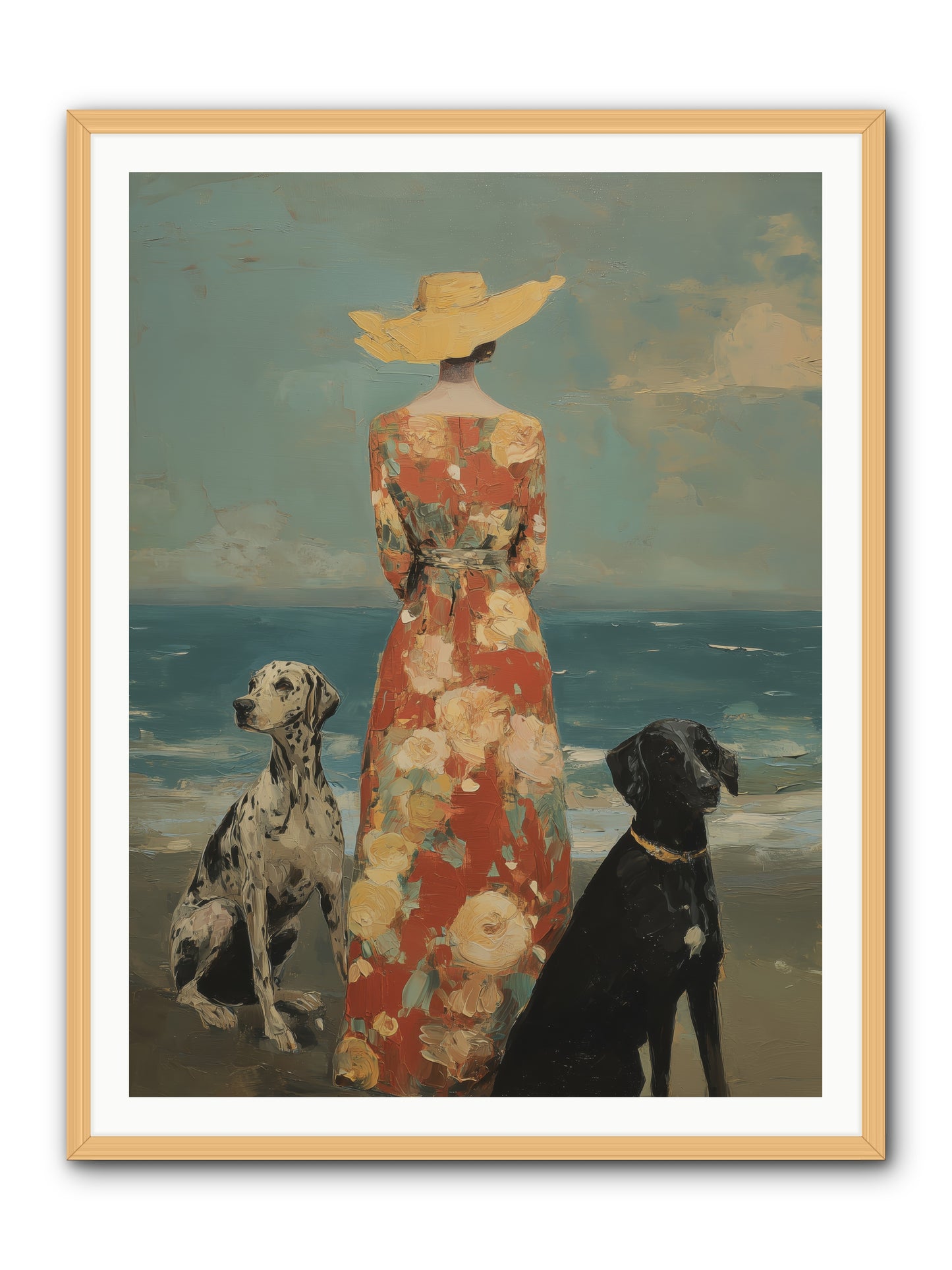 Honey-glazed mornings -- Framed Print - Natural 36x48