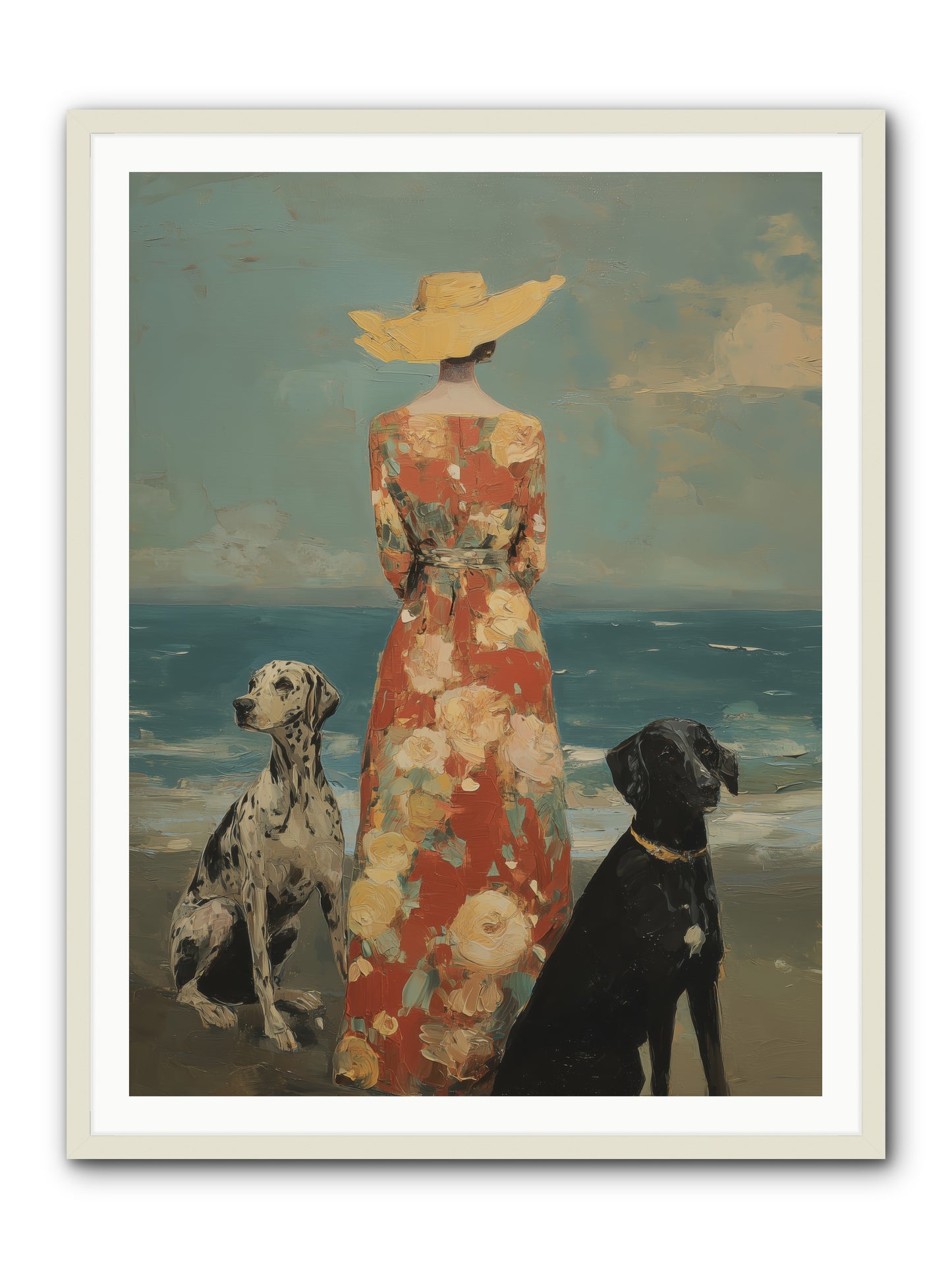 Honey-glazed mornings -- Framed Print - White 36x48