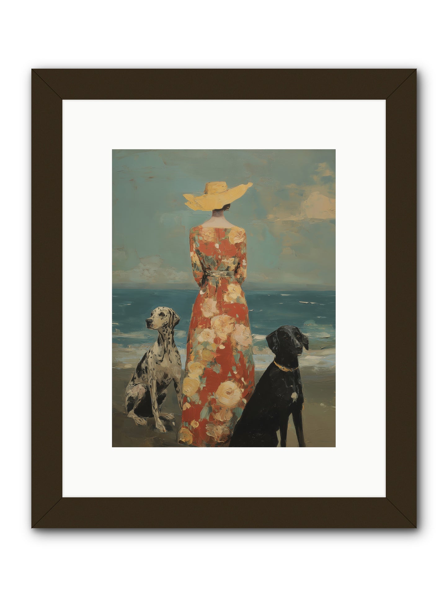 Honey-glazed mornings -- Framed Print - Black 9x12