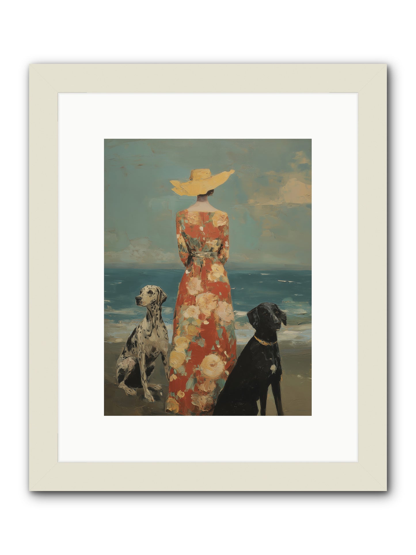 Honey-glazed mornings -- Framed Print - White 9x12
