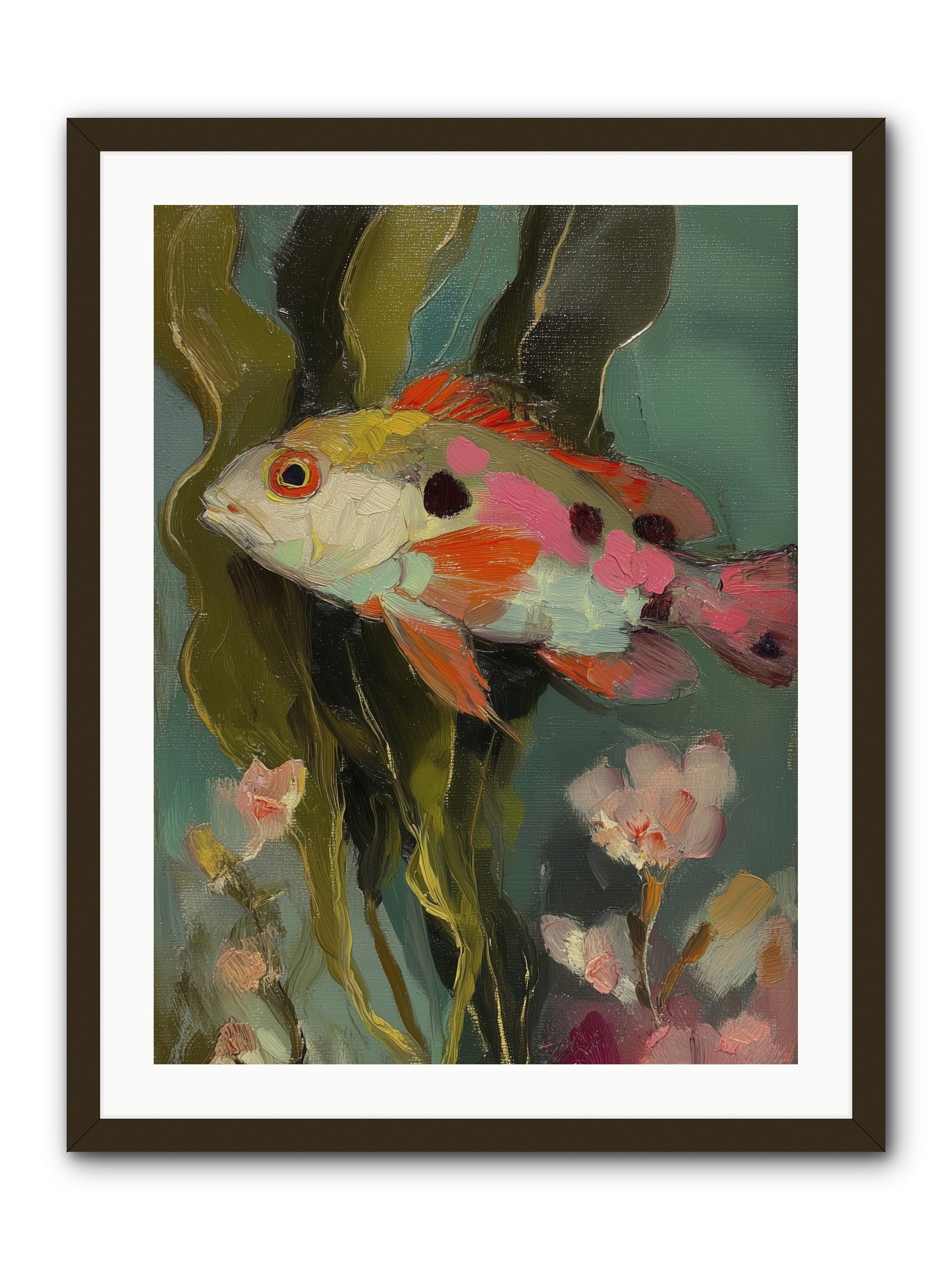 Honeyed Jewel  -- Framed Print - Black 24x32