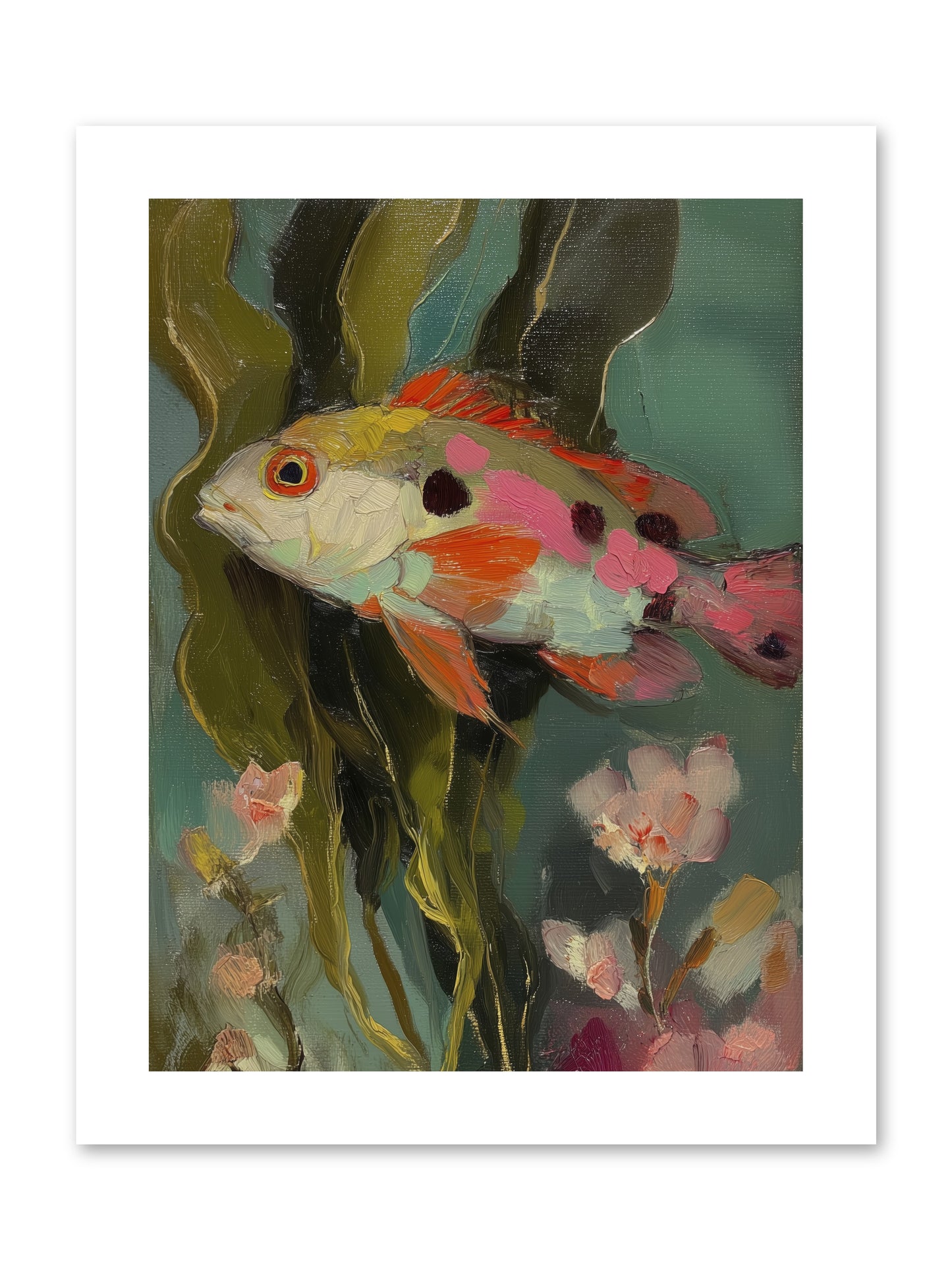 Honeyed Jewel  -- Loose Canvas Print 9x12