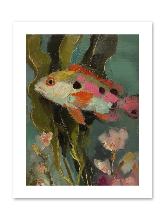 Honeyed Jewel  -- Paper Print 9x12